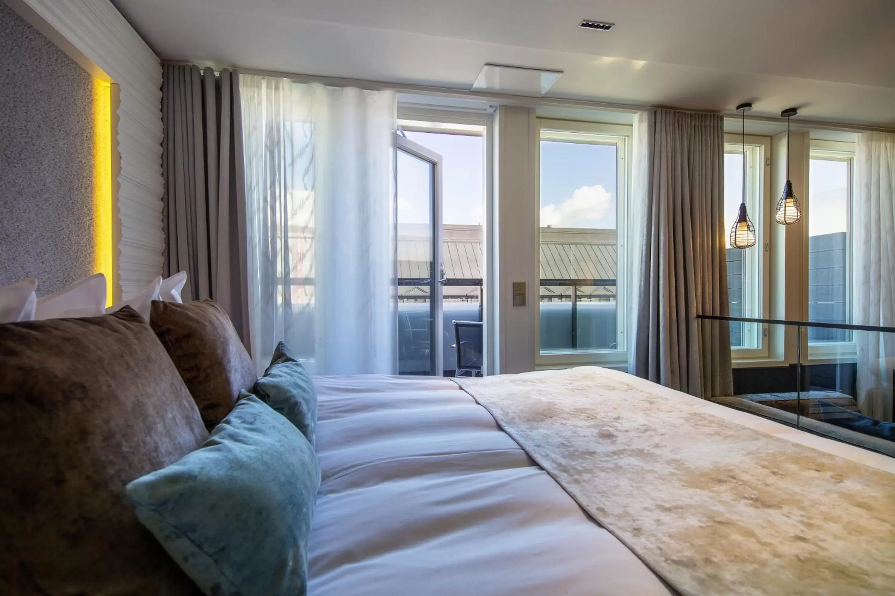 Balcony/Terrace, Bed in Hotel Klaus K Balcony/Terrace, Bed in Hotel Klaus K