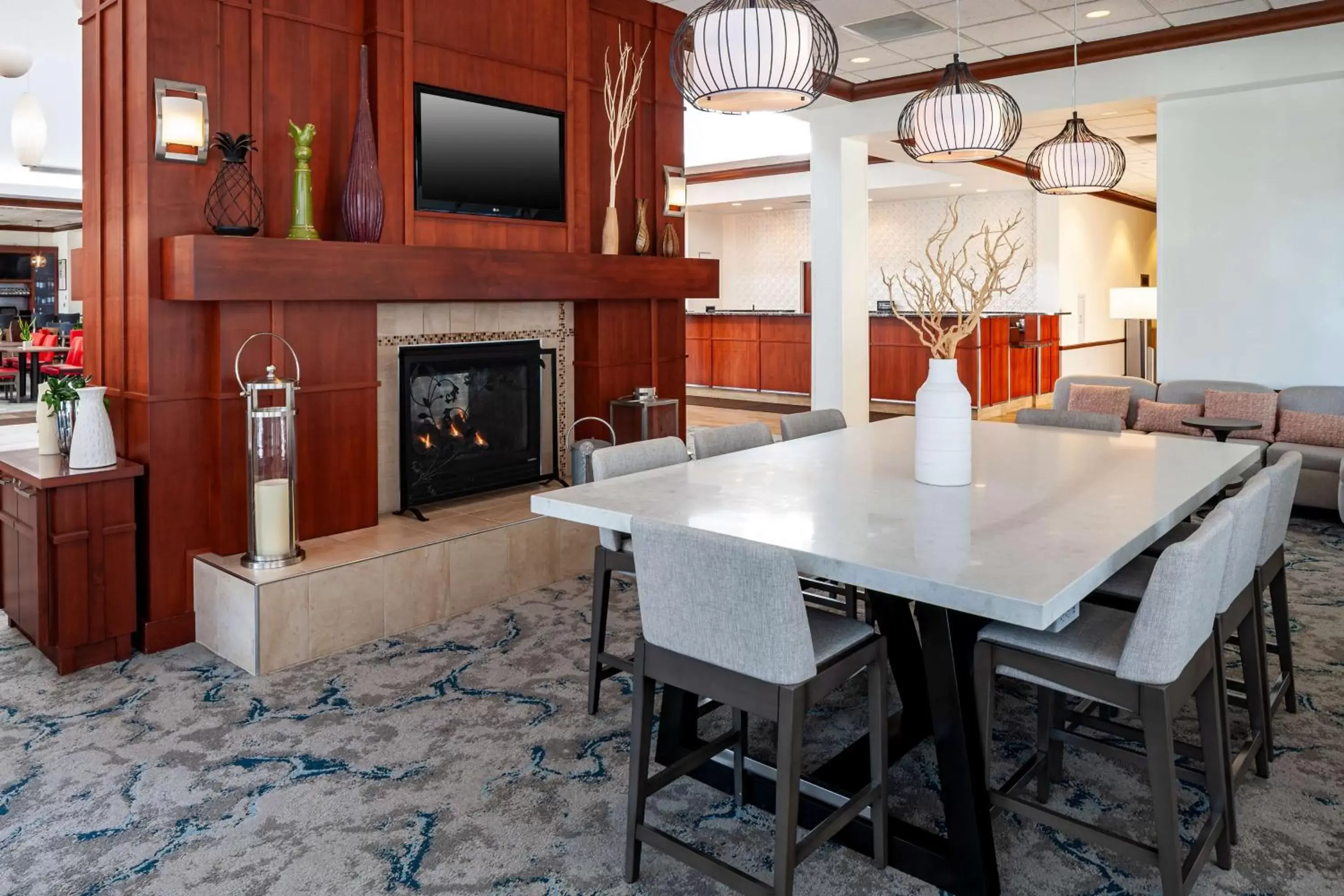 Lobby or reception in Hilton Garden Inn Chicago O'Hare Airport Lobby or reception in Hilton Garden Inn Chicago O'Hare Airport