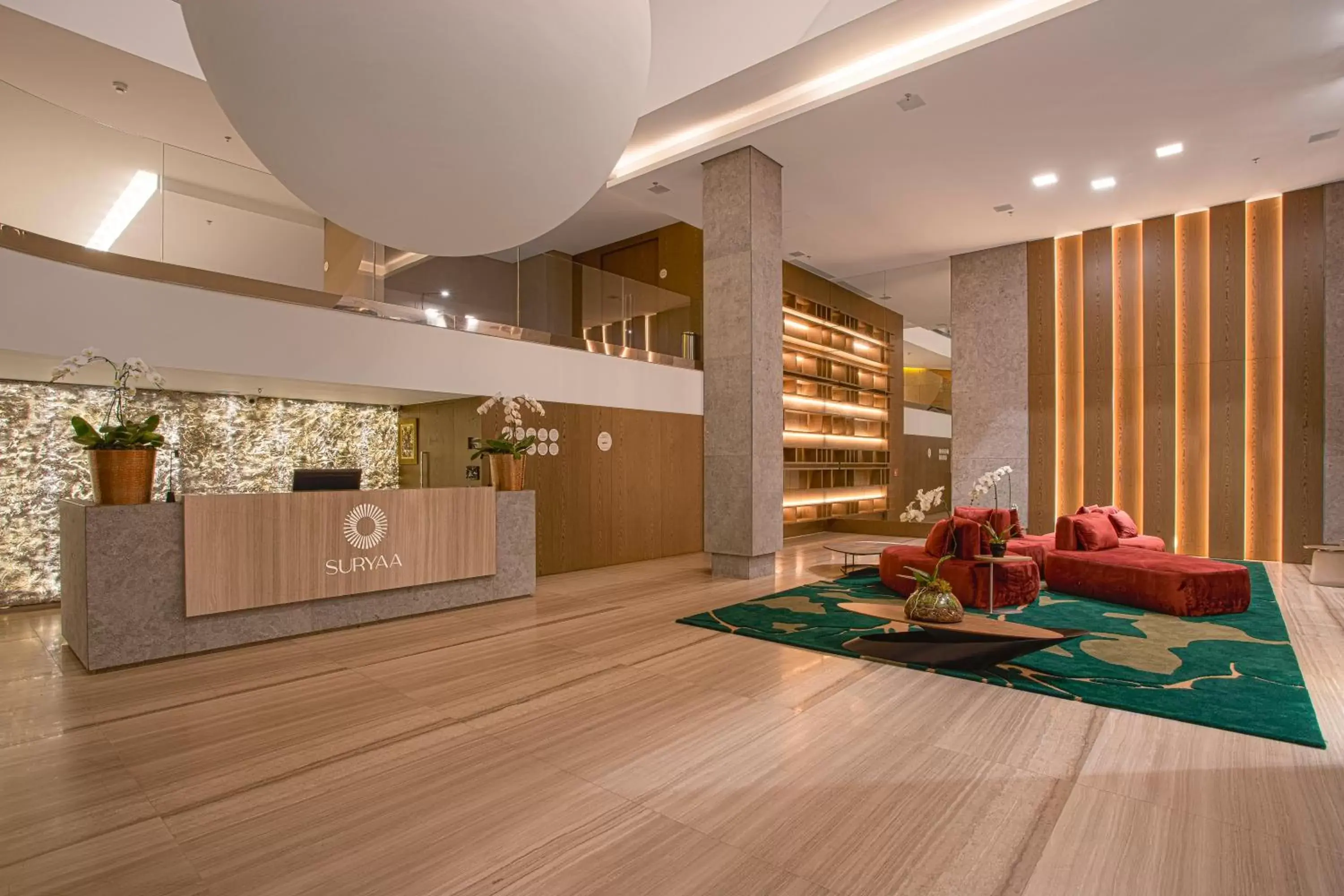 Lobby or reception in Suryaa Hotel Pinhais, Curio Collection by Hilton Lobby or reception in Suryaa Hotel Pinhais, Curio Collection by Hilton