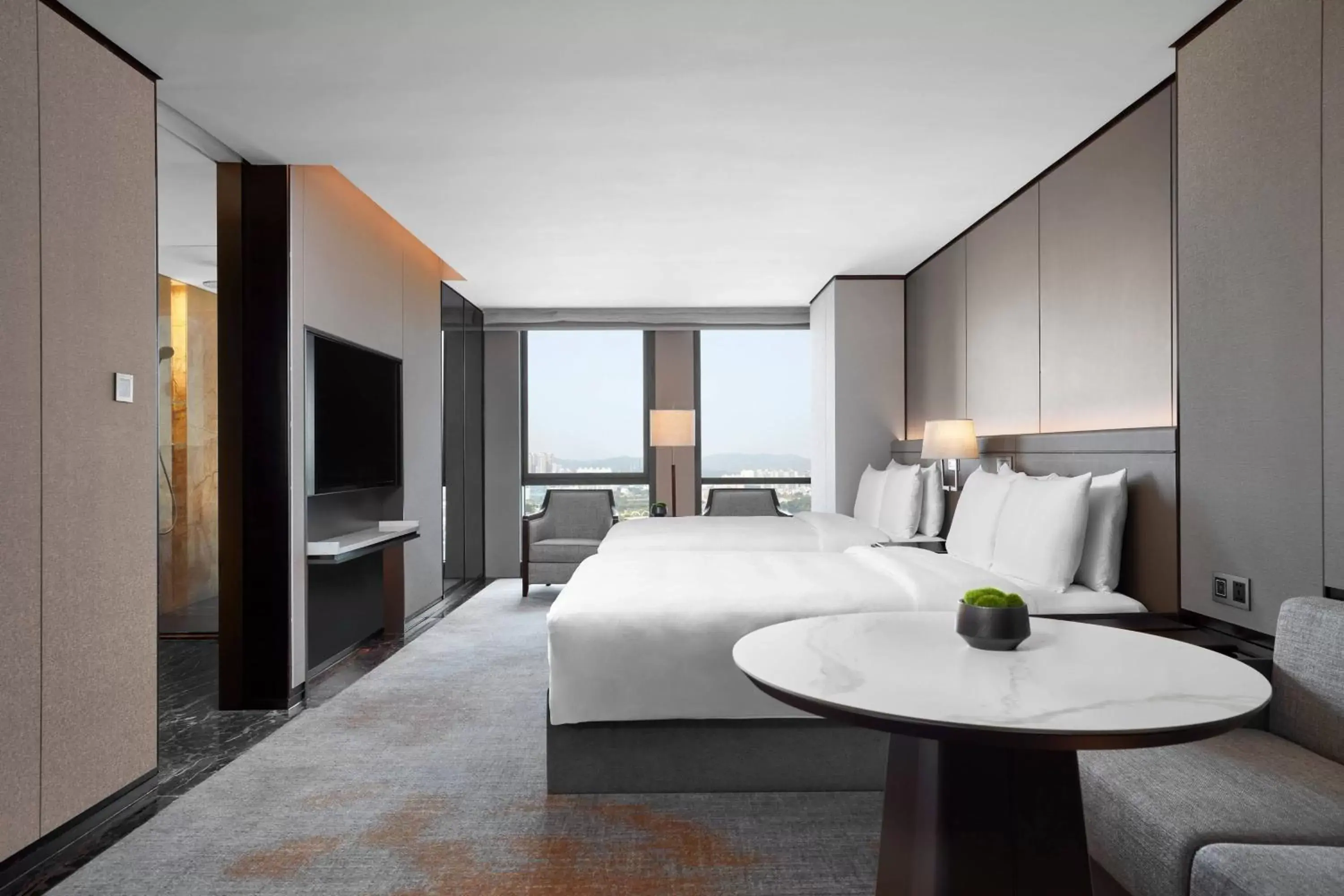 Deluxe Room with Two Double Beds - High Floor in JW Marriott Hotel Shenzhen Deluxe Room with Two Double Beds - High Floor in JW Marriott Hotel Shenzhen