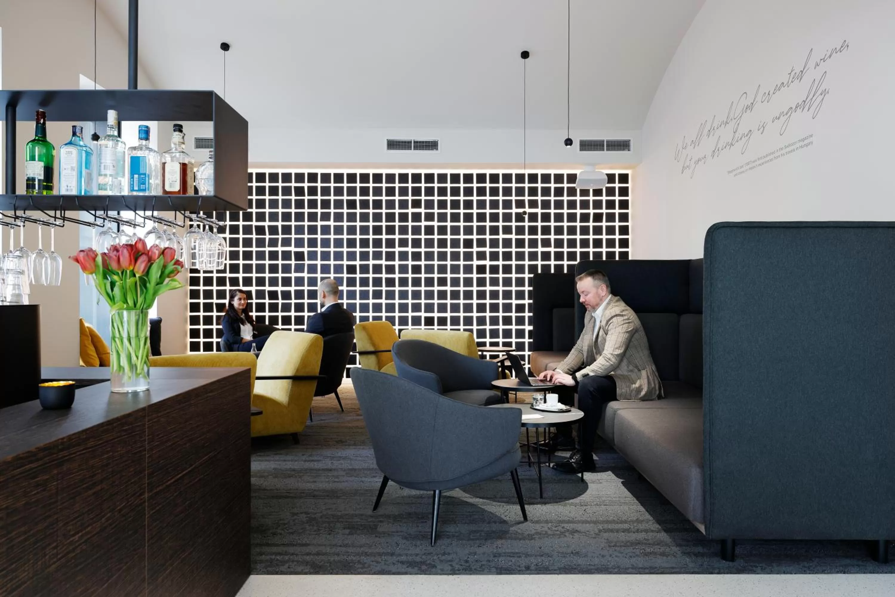 Seating area in Hotel Prokop Square