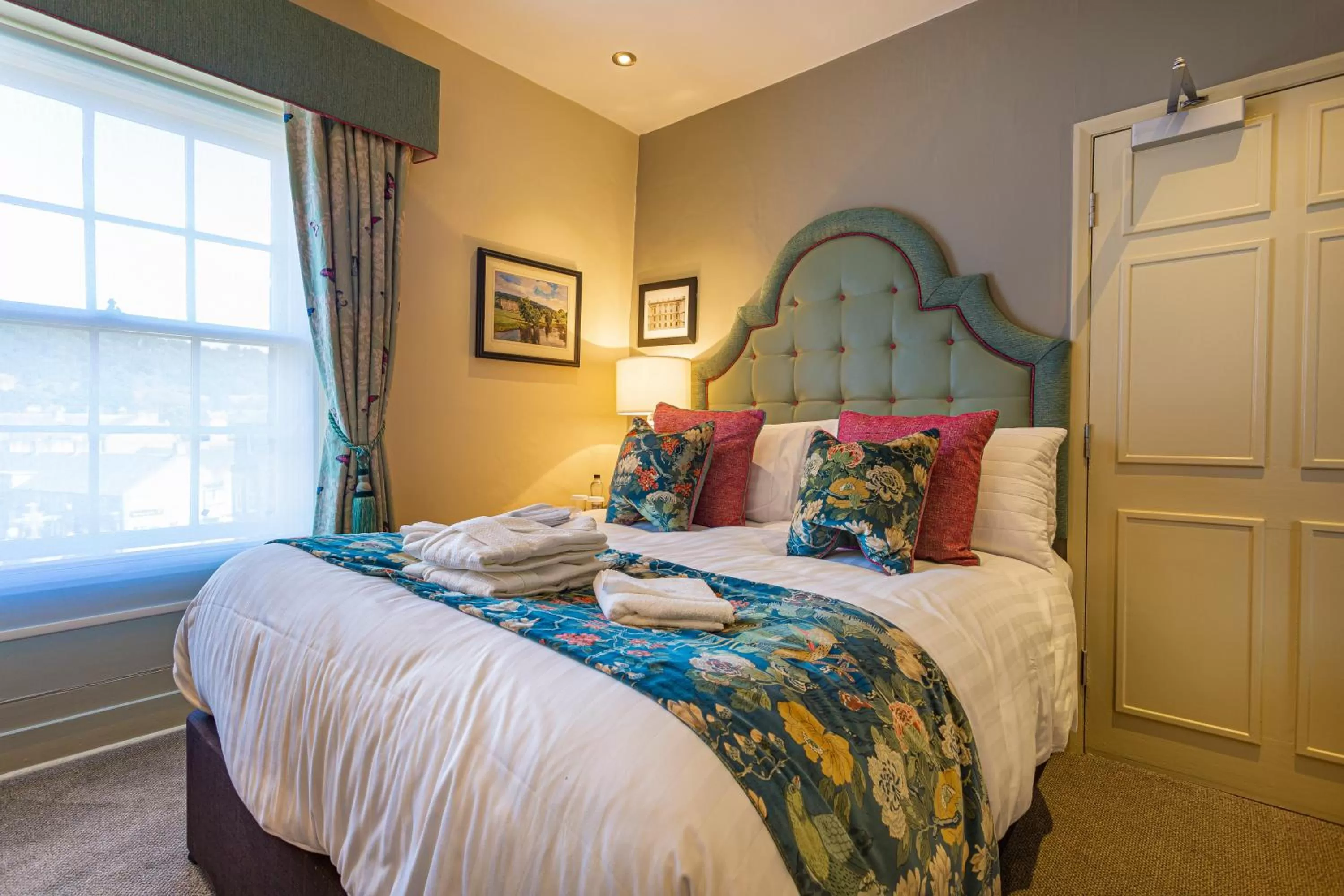 Bedroom, Bed in The Rutland Arms Hotel, Bakewell, Derbyshire - The Coaching Inn Group