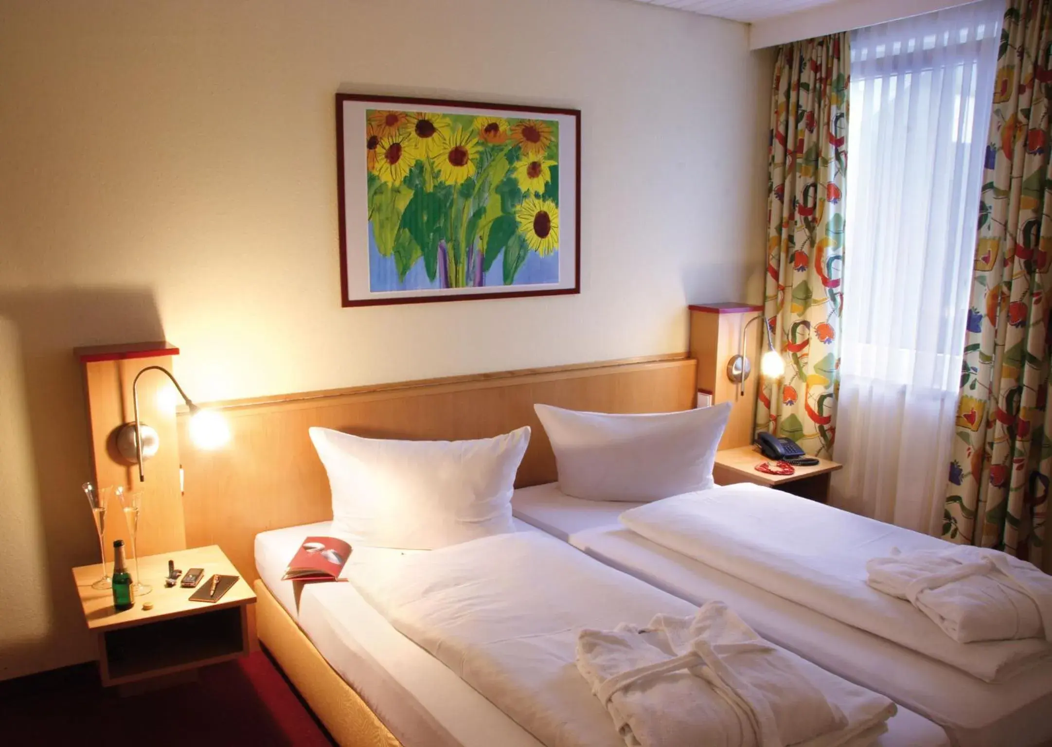 Bed in Hotel Garni Elegant