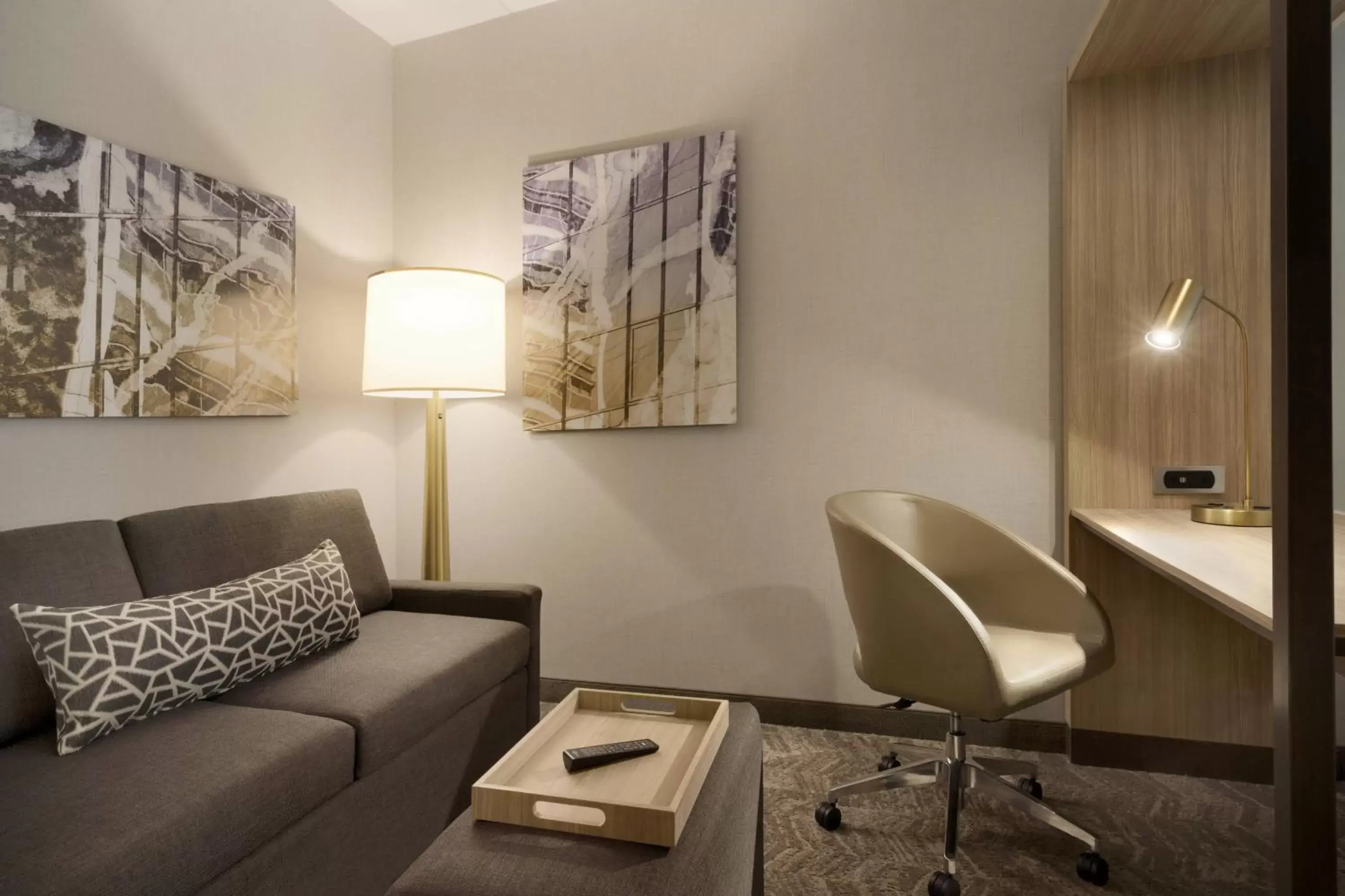 Living room, Seating Area in SpringHill Suites by Marriott Allentown Bethlehem/Center Valley
