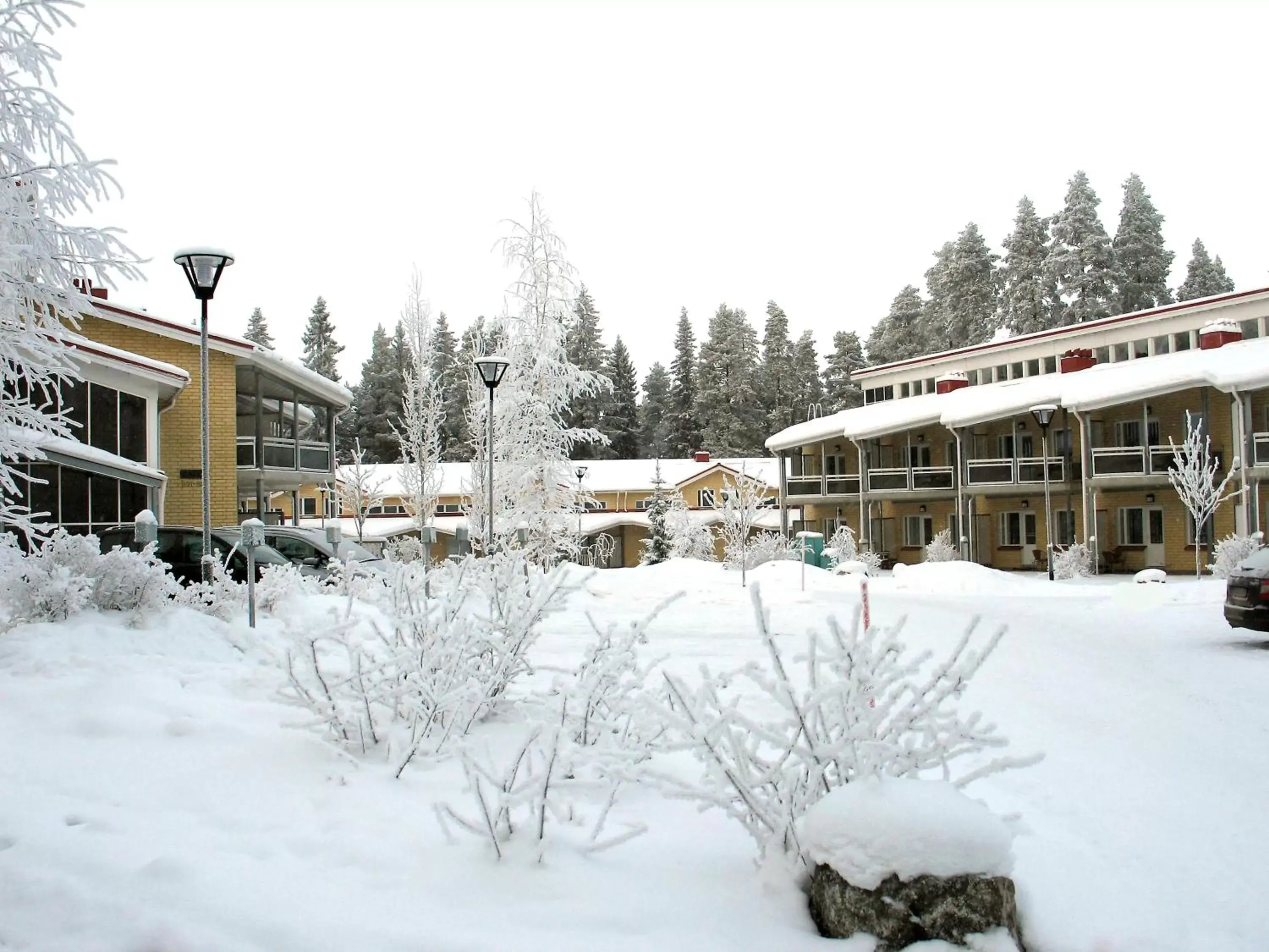 Property building, Winter in Spa Hotel Rauhalahti