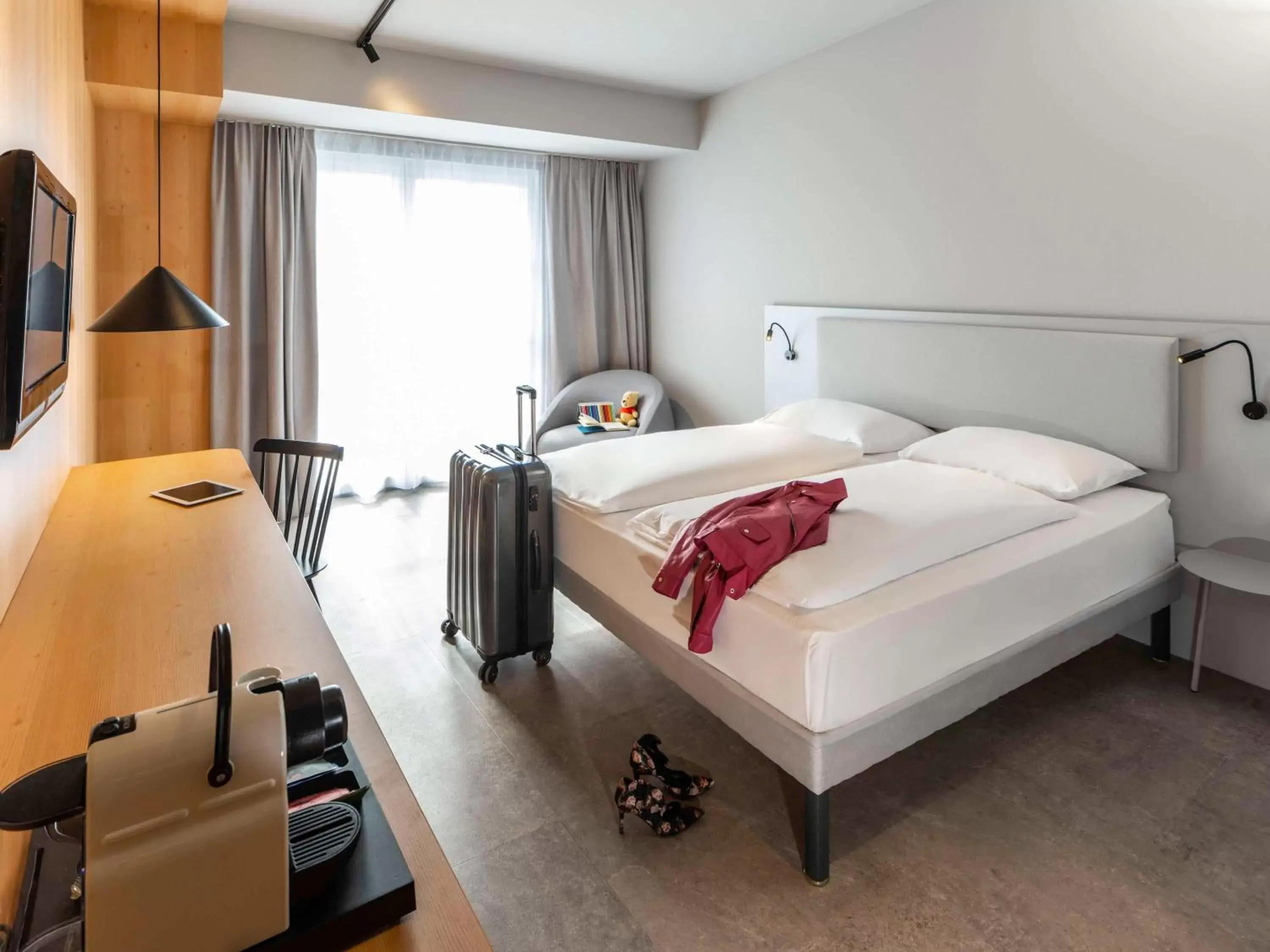 Bedroom, Bed in ibis Styles Graz Messe