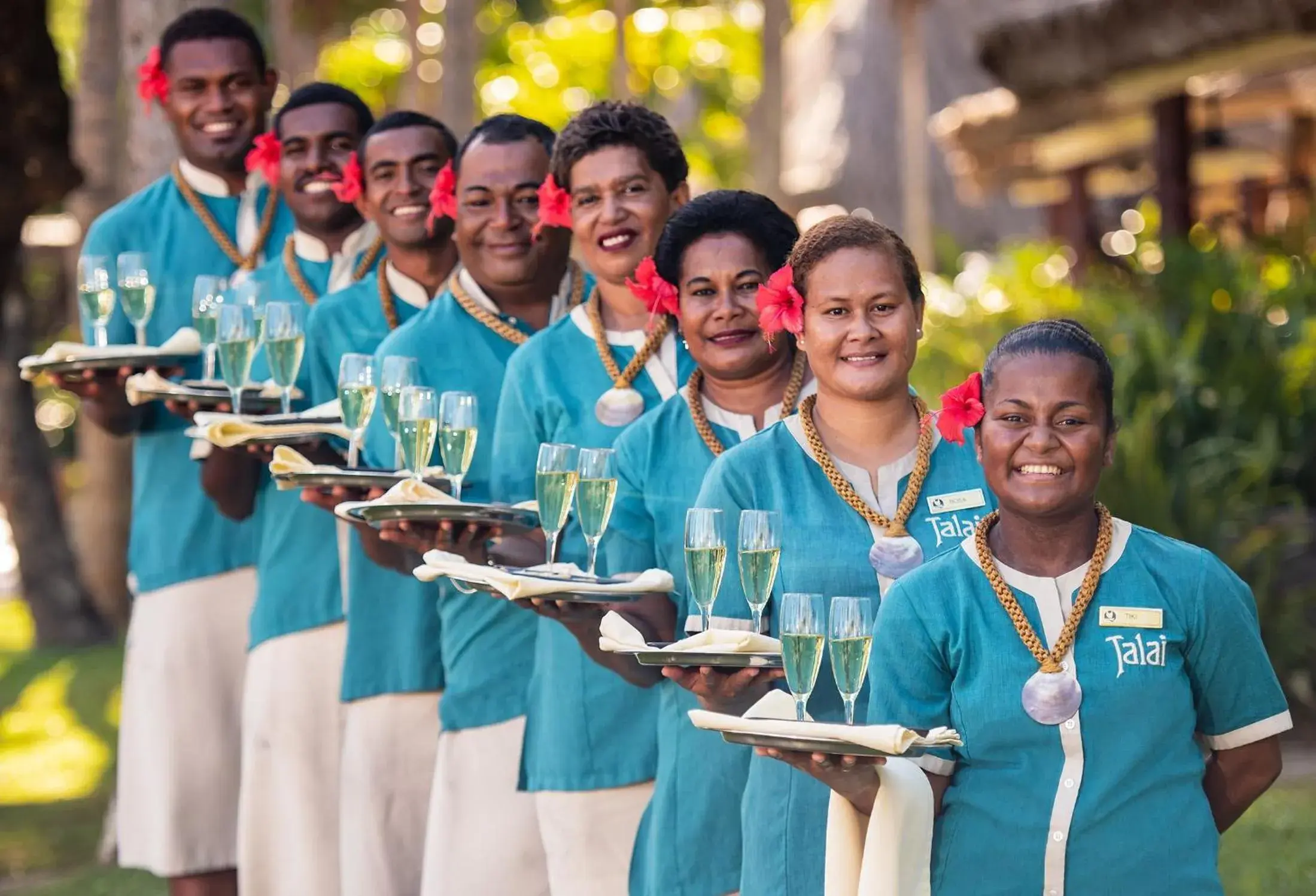 Staff in Outrigger Fiji Beach Resort