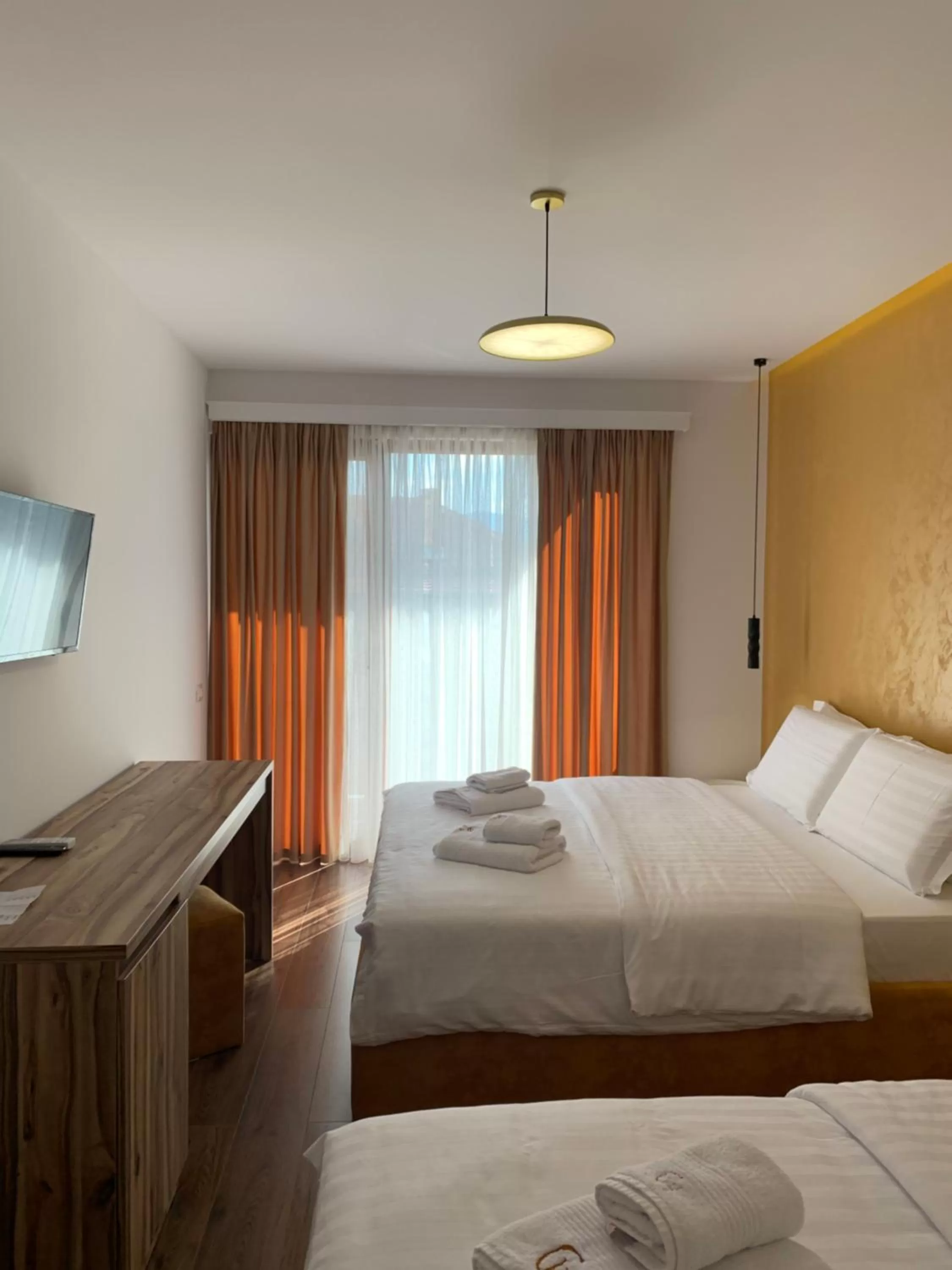 Bed in Grand Hotel Pogradec