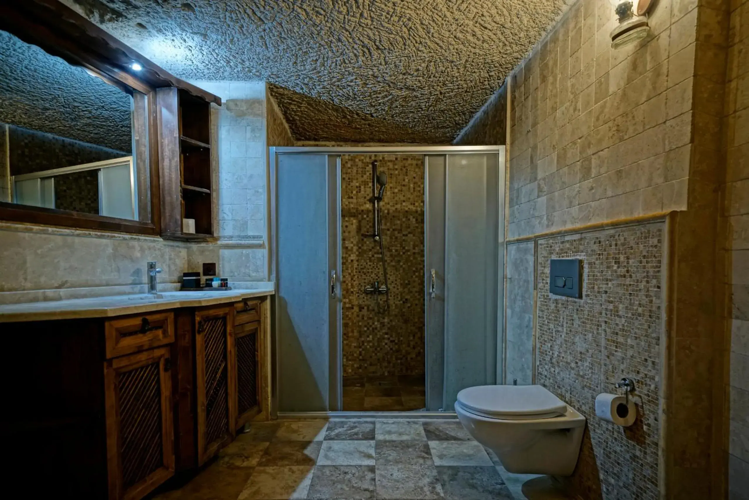 Shower, Bathroom in Holiday Cave Hotel