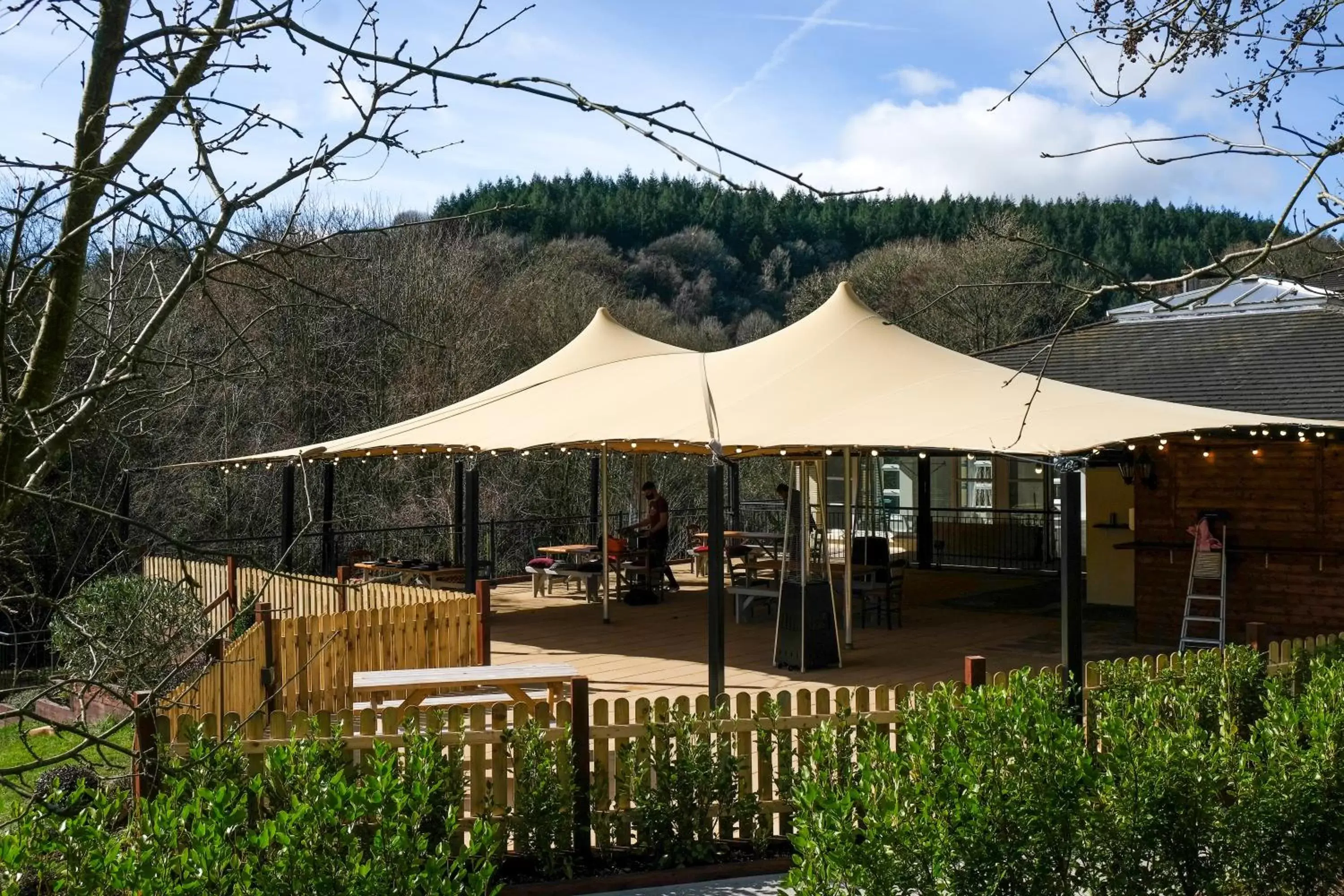 Dining area in Woodenbridge Hotel