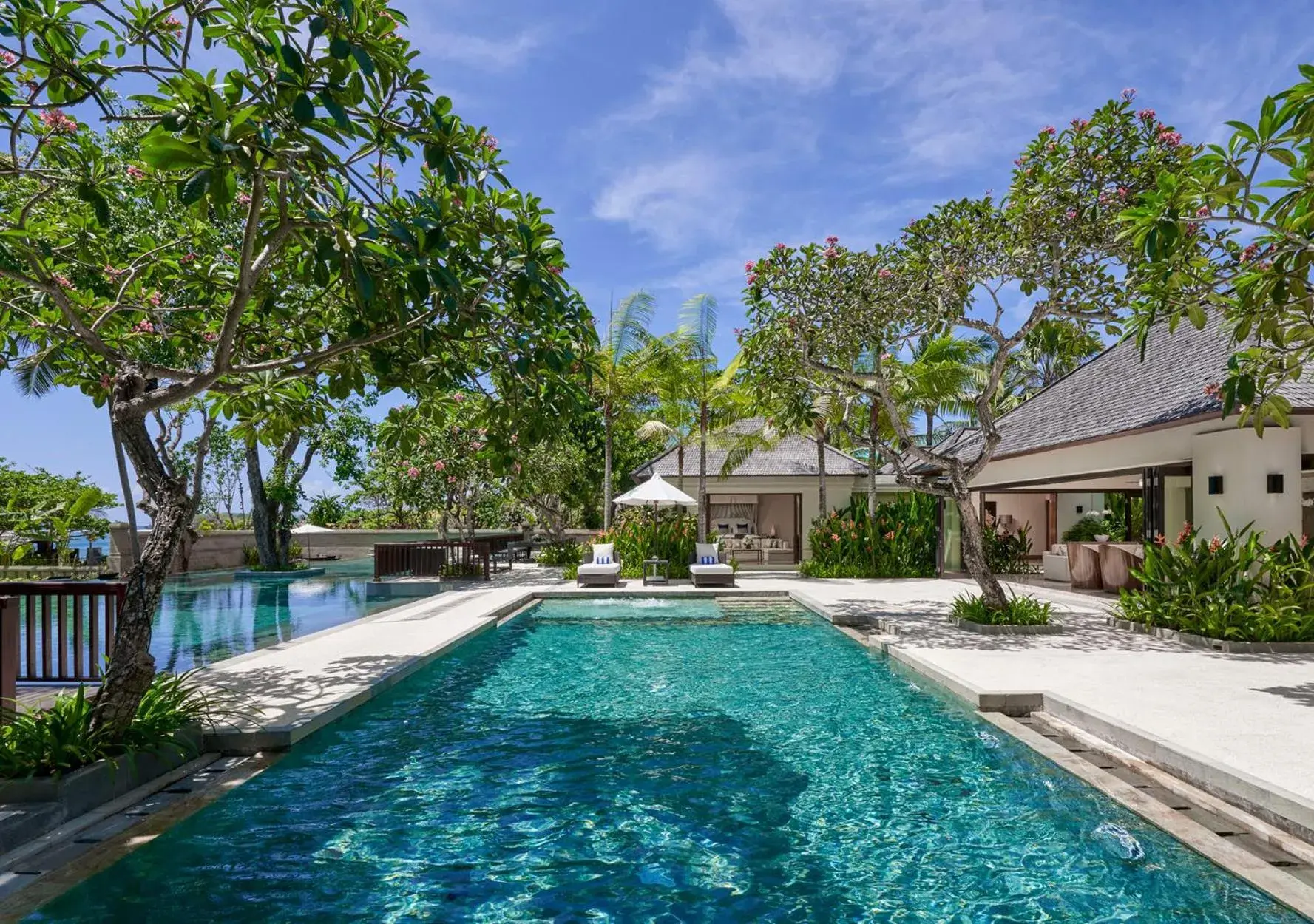 Balcony/Terrace, Swimming Pool in Suites & Villas at Sofitel Bali