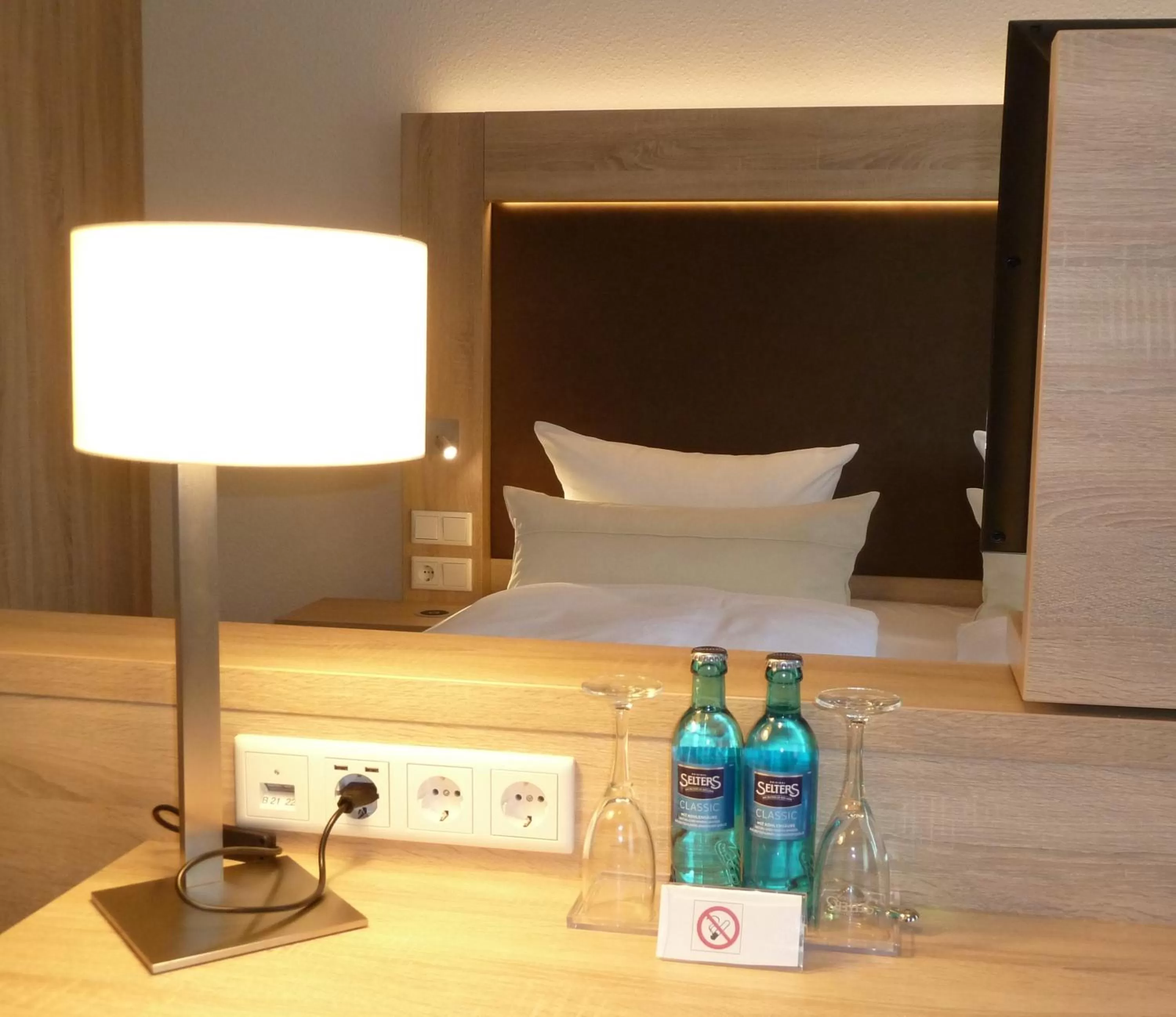 Decorative detail, Bed in Hotel-Restaurant Goldenstedt