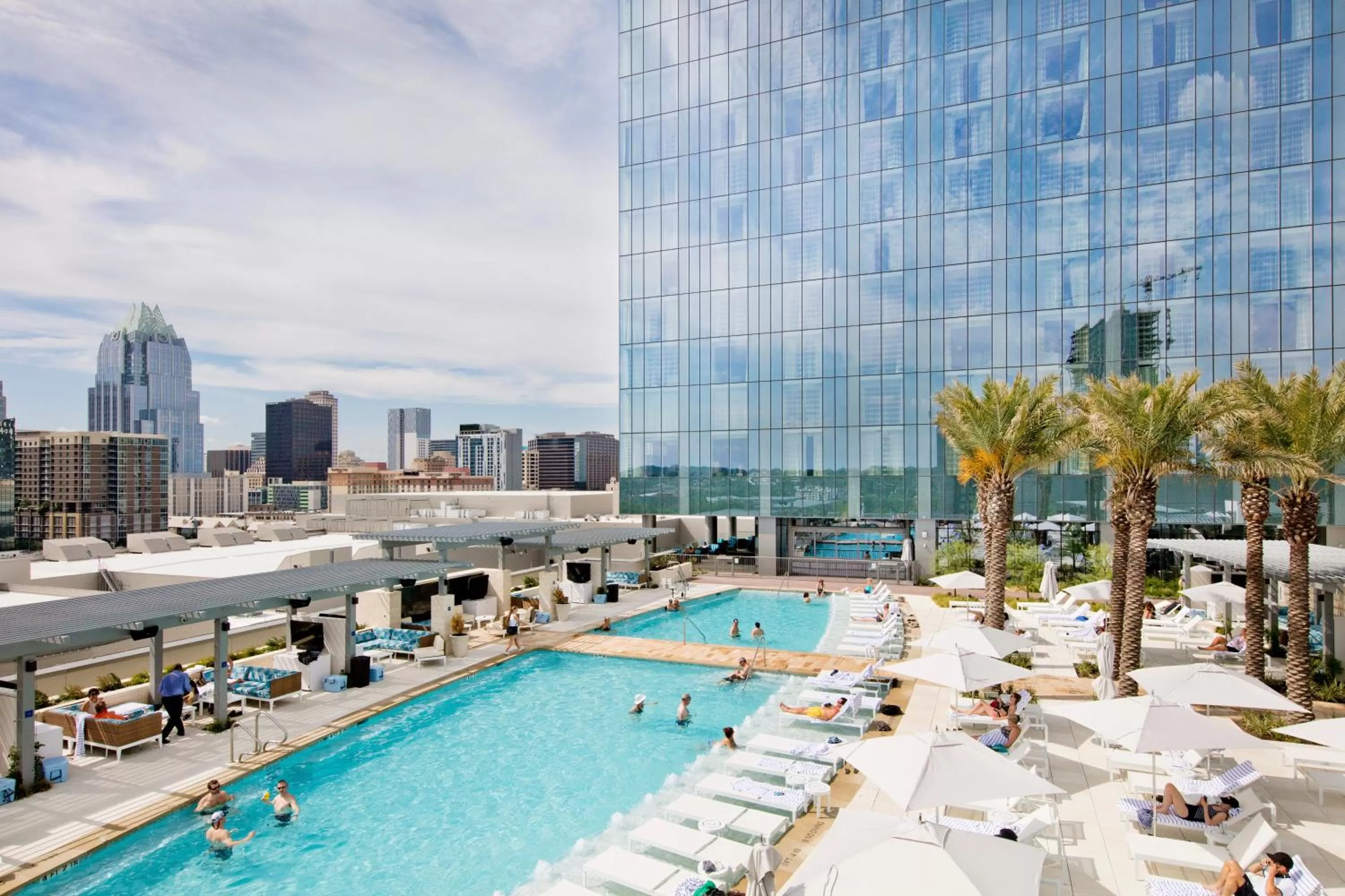 Swimming pool in Fairmont Austin Gold Experience