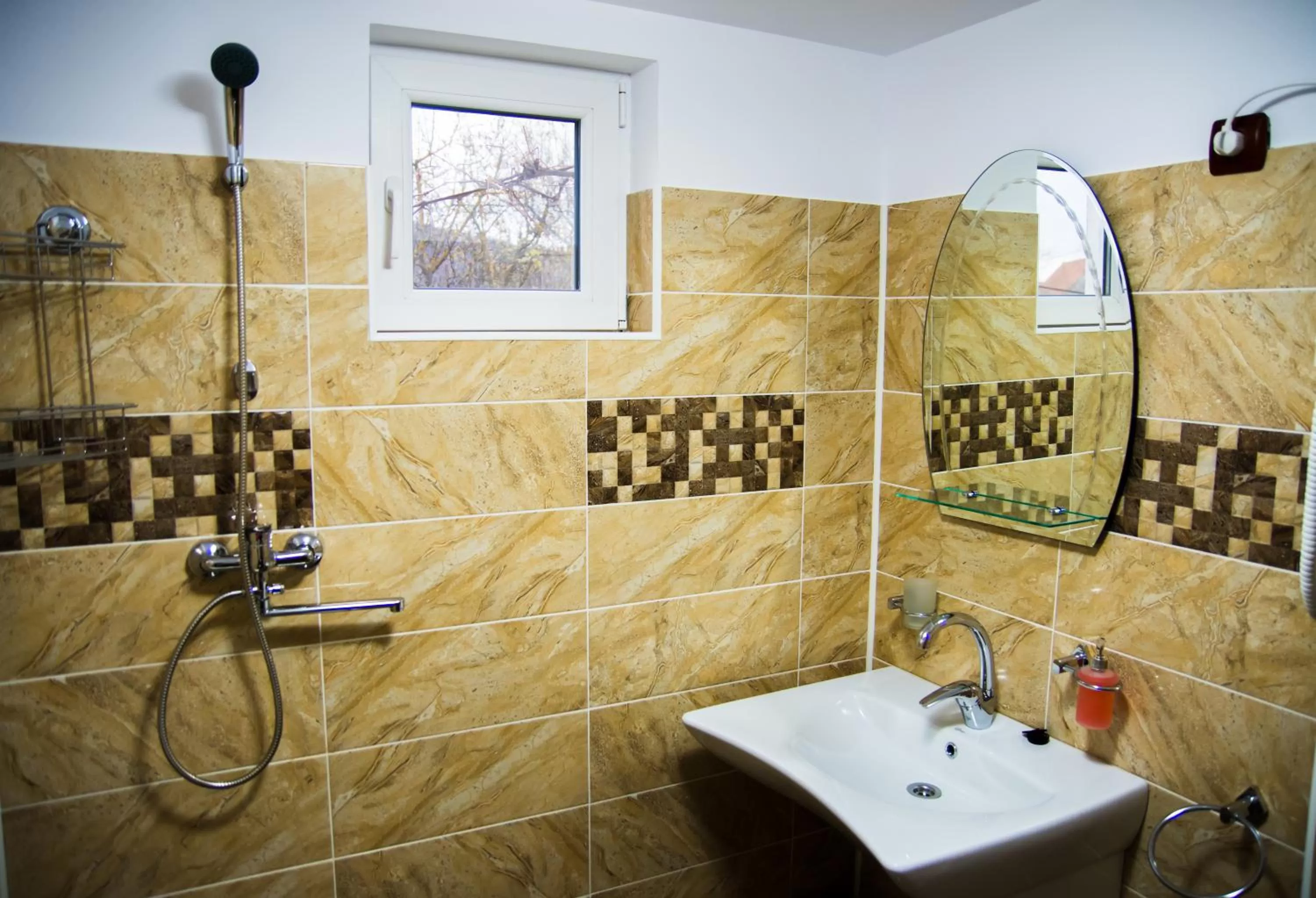 Shower, Bathroom in Pensiunea SilvAnka