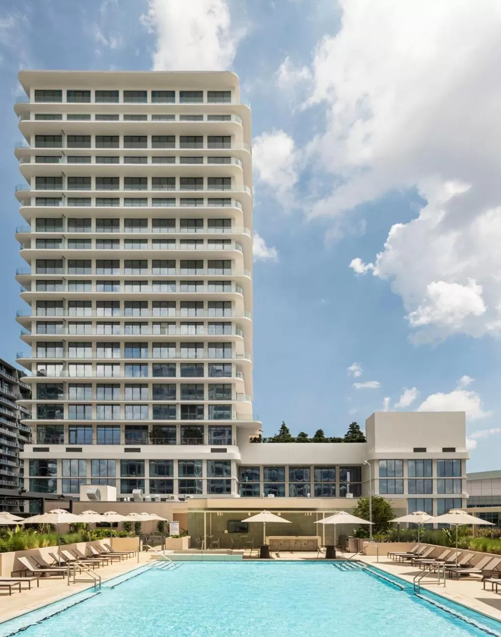 Pool view in ROOST Tampa