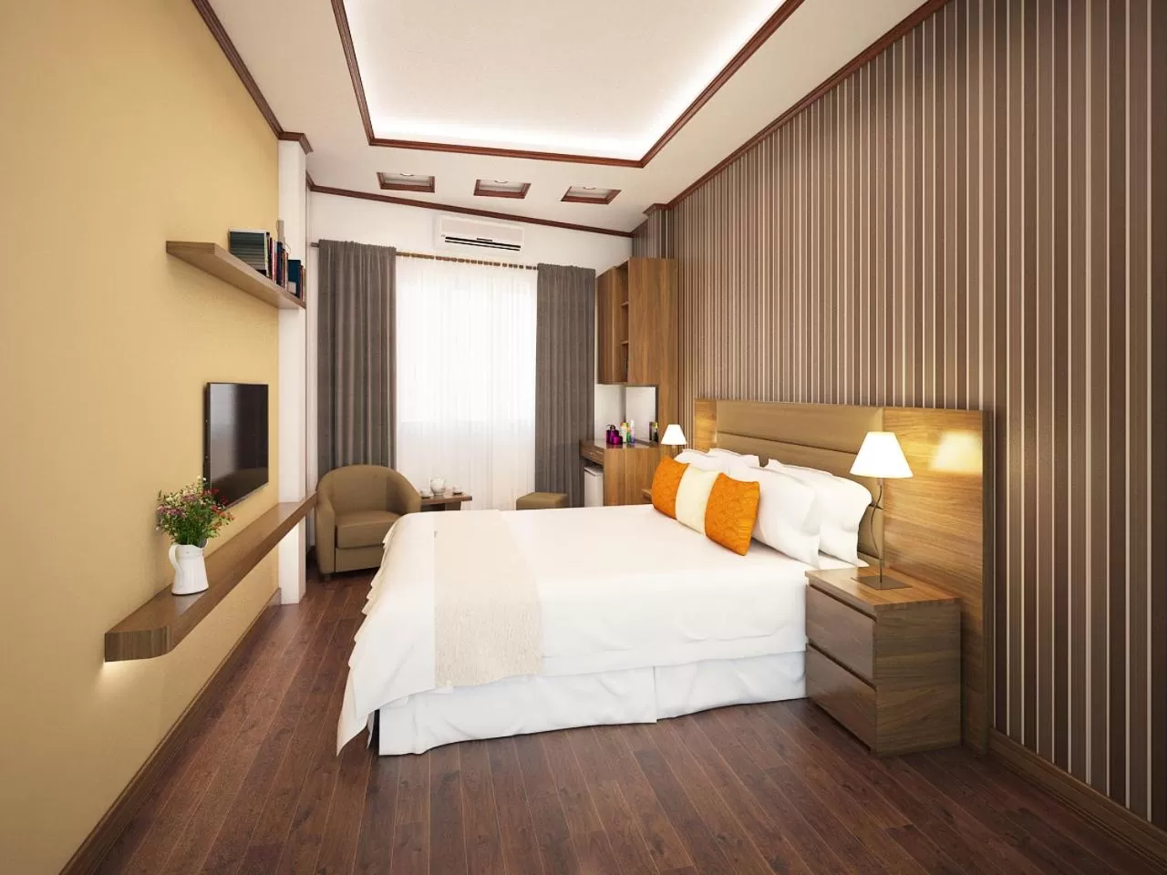 Photo of the whole room, Bed in Hanoi Bel Ami Hotel