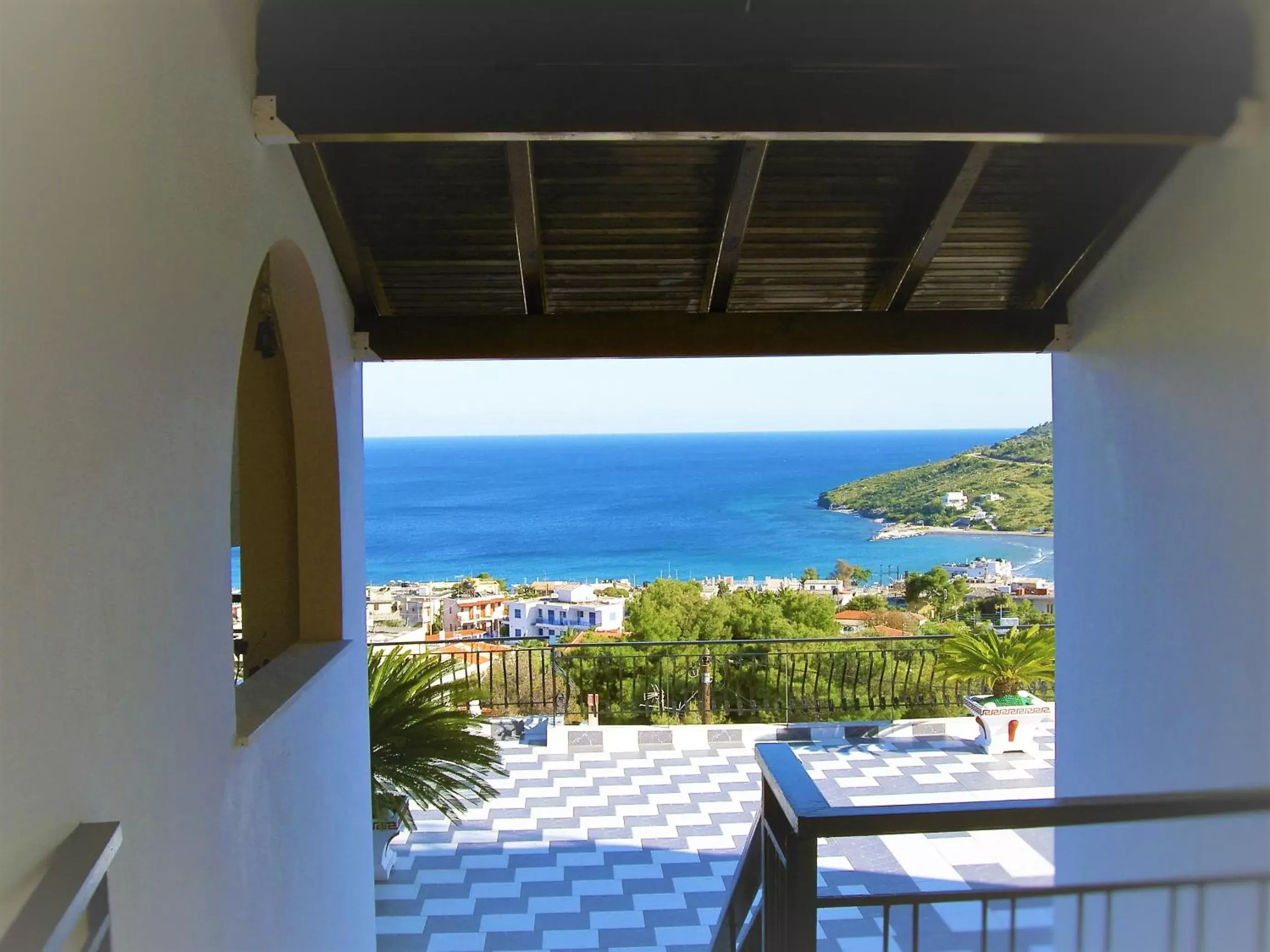 Balcony/Terrace in Pefkides Aegina Boutique Apartments