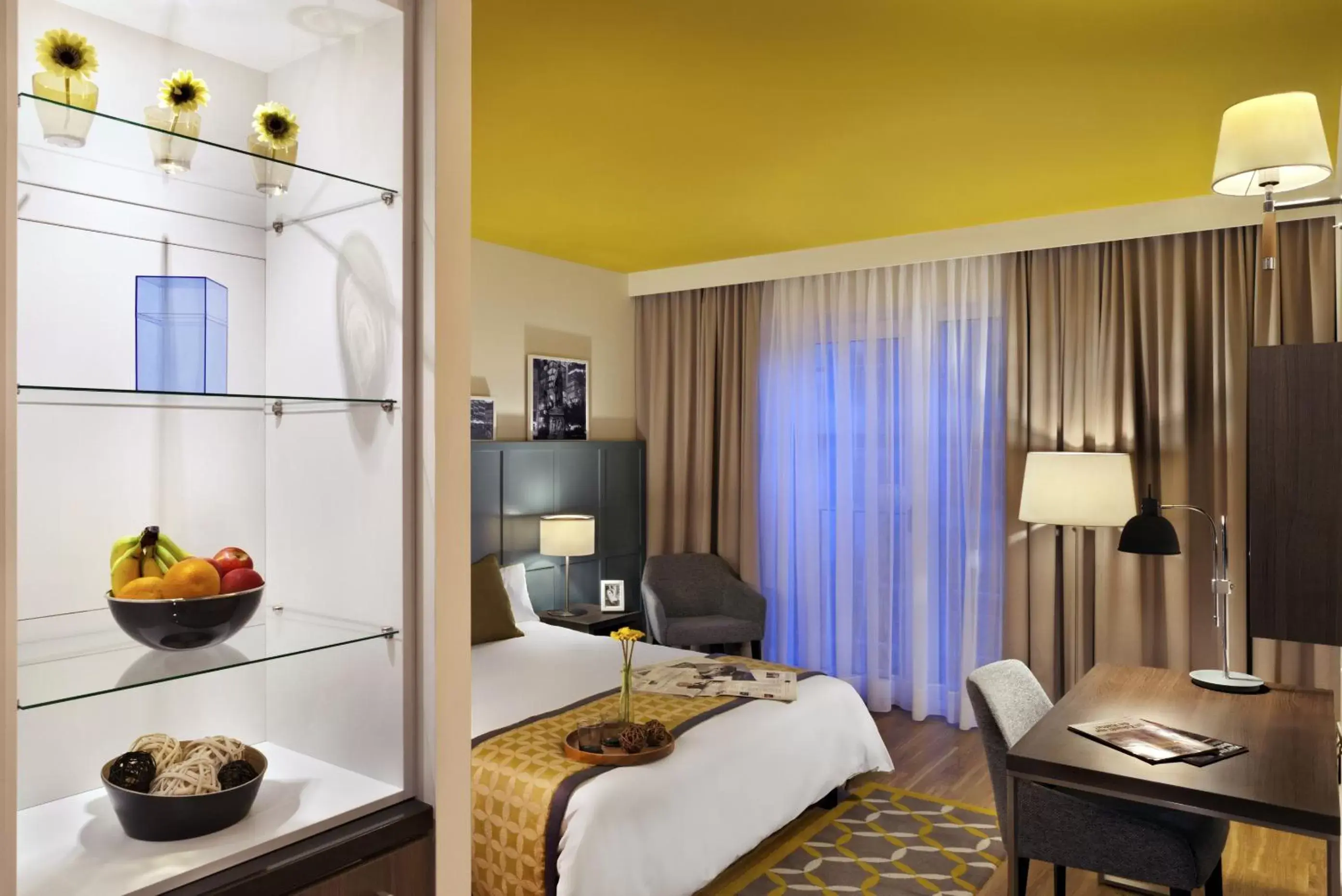 Bed in Citadines City Centre Frankfurt Bed in Citadines City Centre Frankfurt