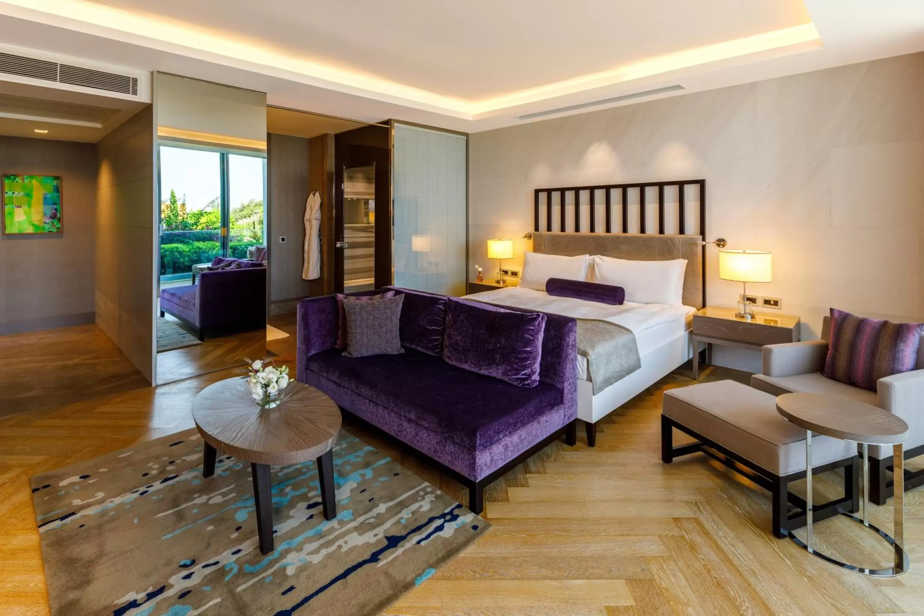 Bed, Seating Area in Sirene Luxury Hotel Bodrum