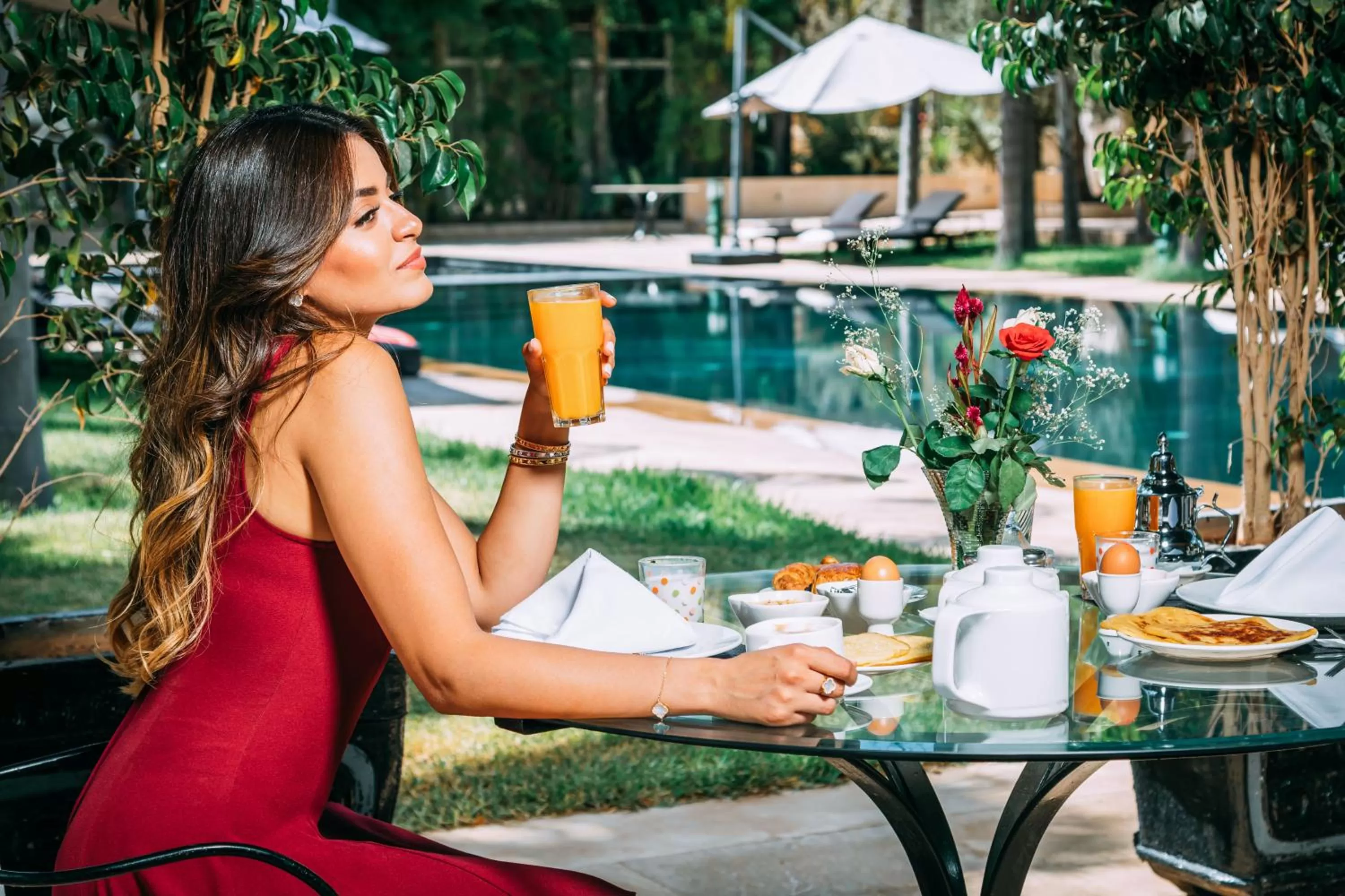 Patio in Palais Mirage d'Atlas, Suites de Luxe & Spa