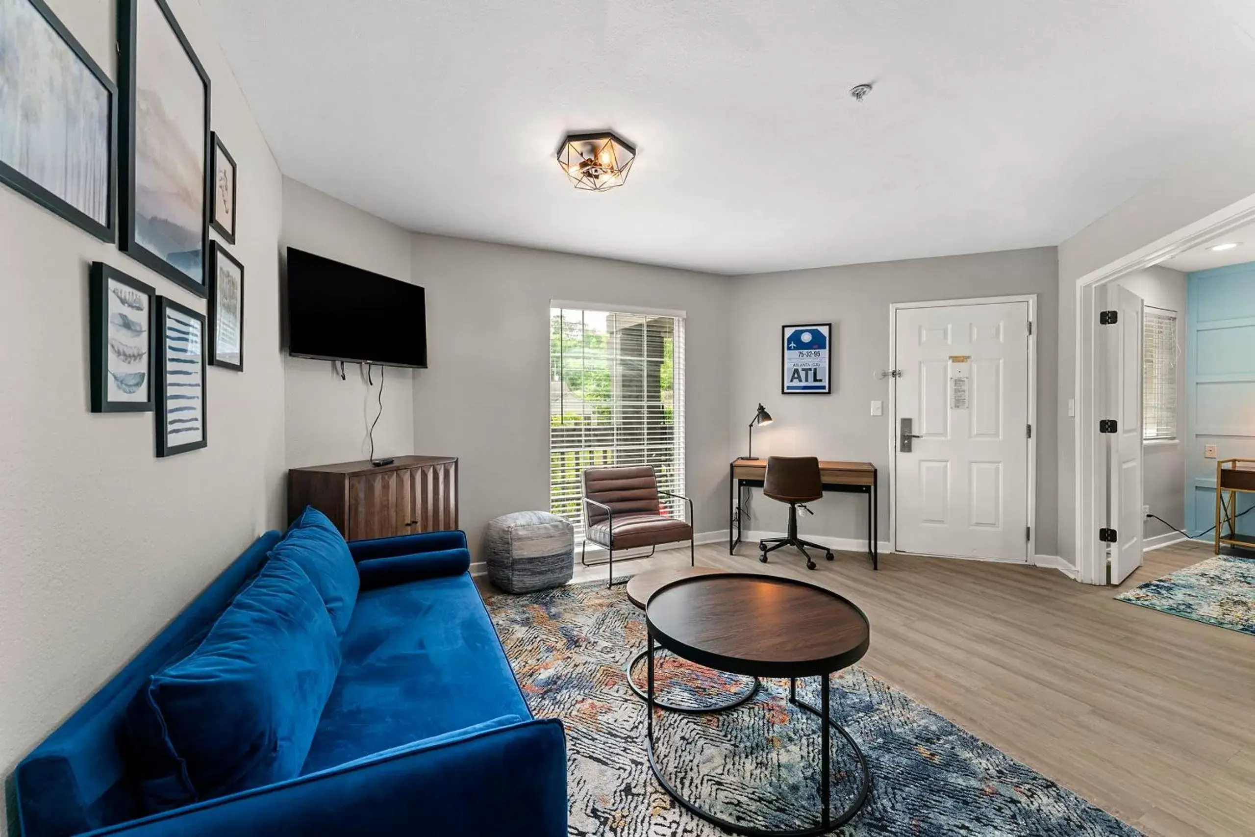 Living room, Seating Area in The 505 Collection Buckhead