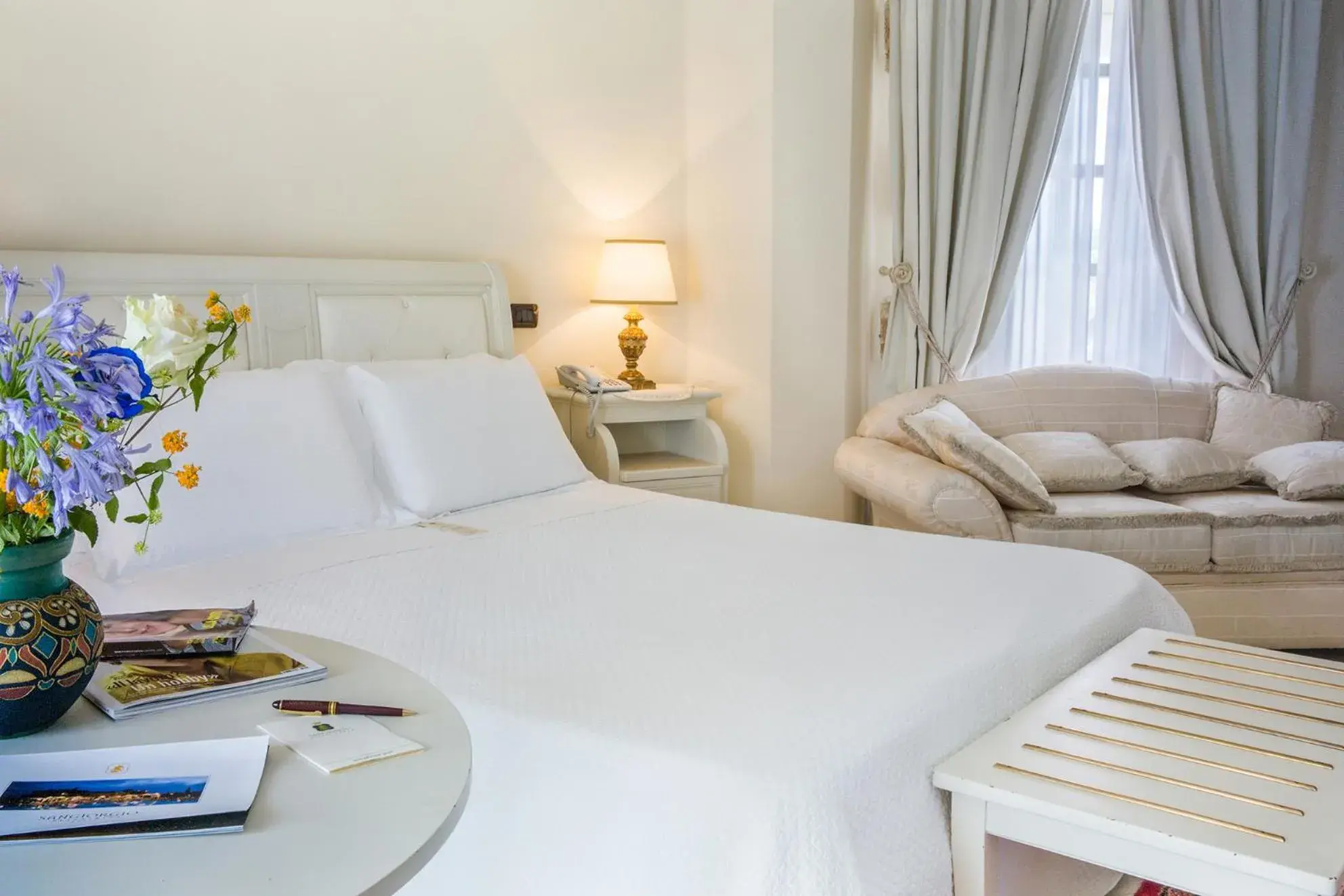 Bed in Sangiorgio Resort & Spa Bed in Sangiorgio Resort & Spa