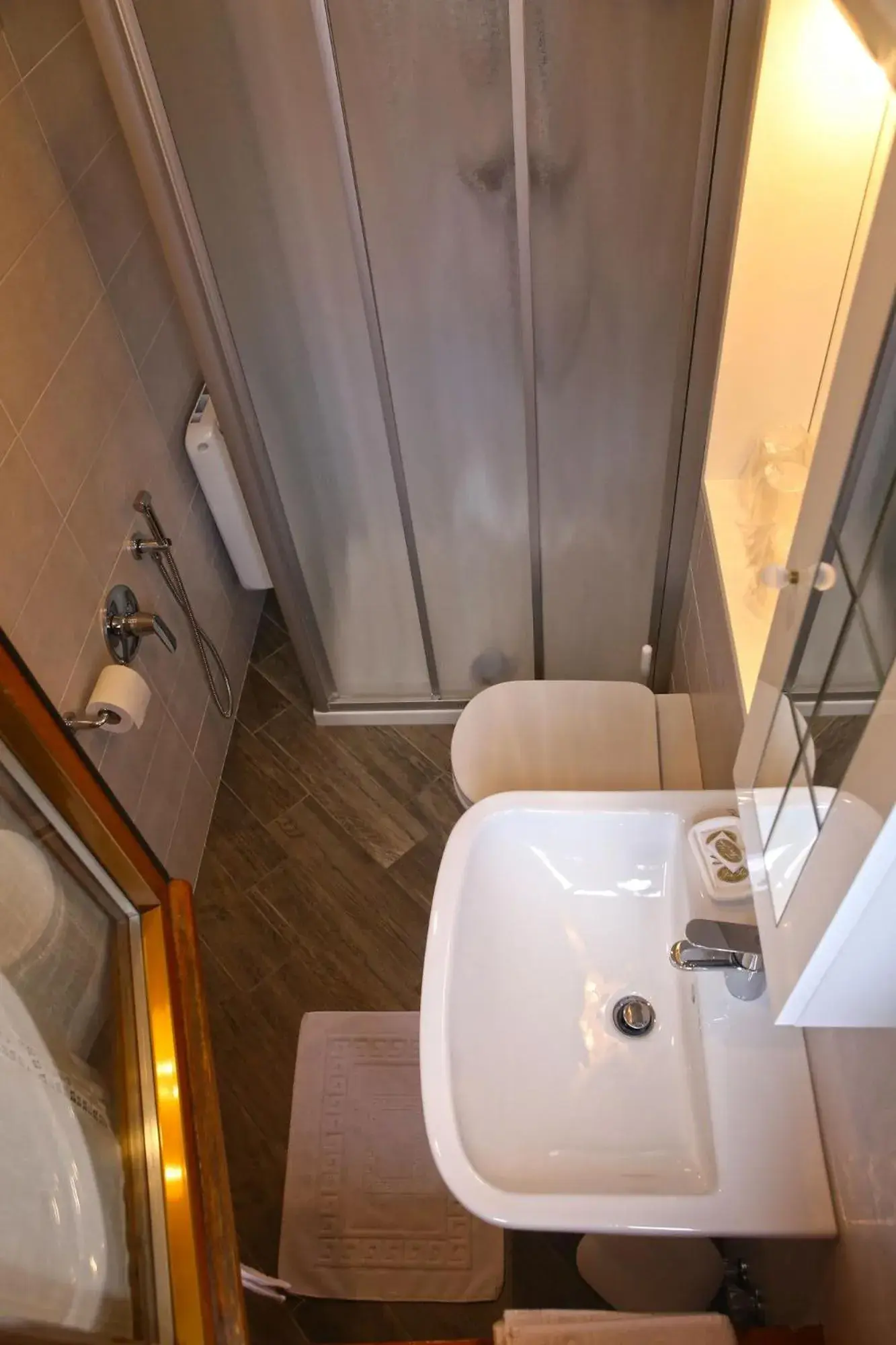 Shower, Bathroom in Albergo Gusmeroli