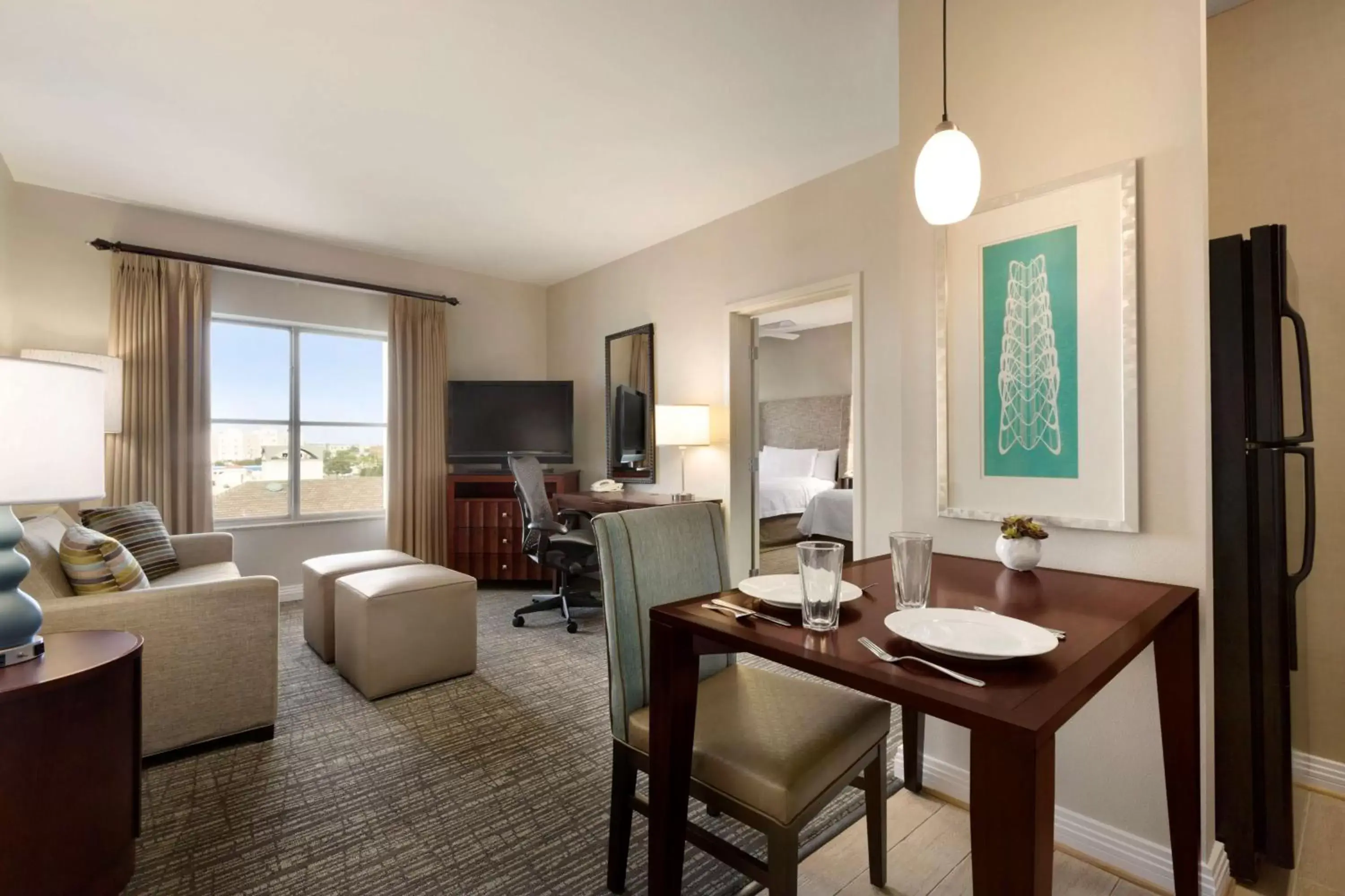 Living room in Homewood Suites by Hilton Plano-Richardson