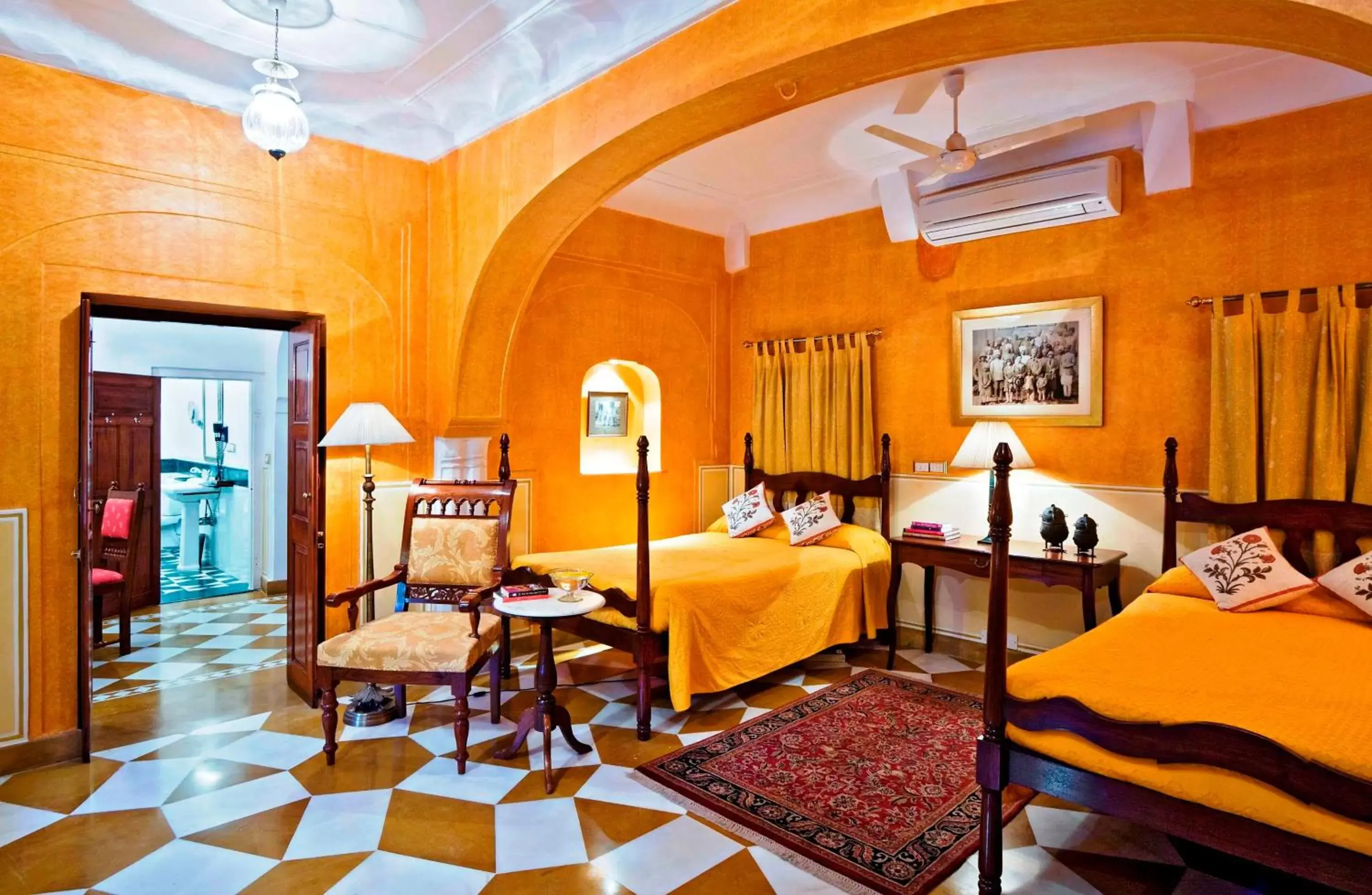 Photo of the whole room, Bed in Samode Haveli Photo of the whole room, Bed in Samode Haveli