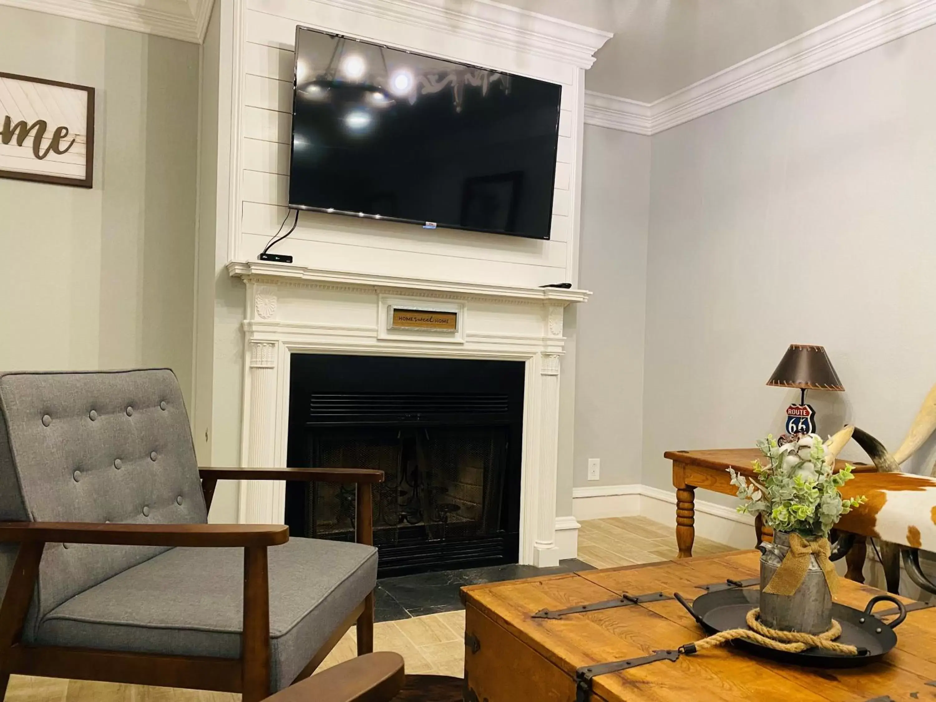 TV/Entertainment Center in The Big Texan Motel