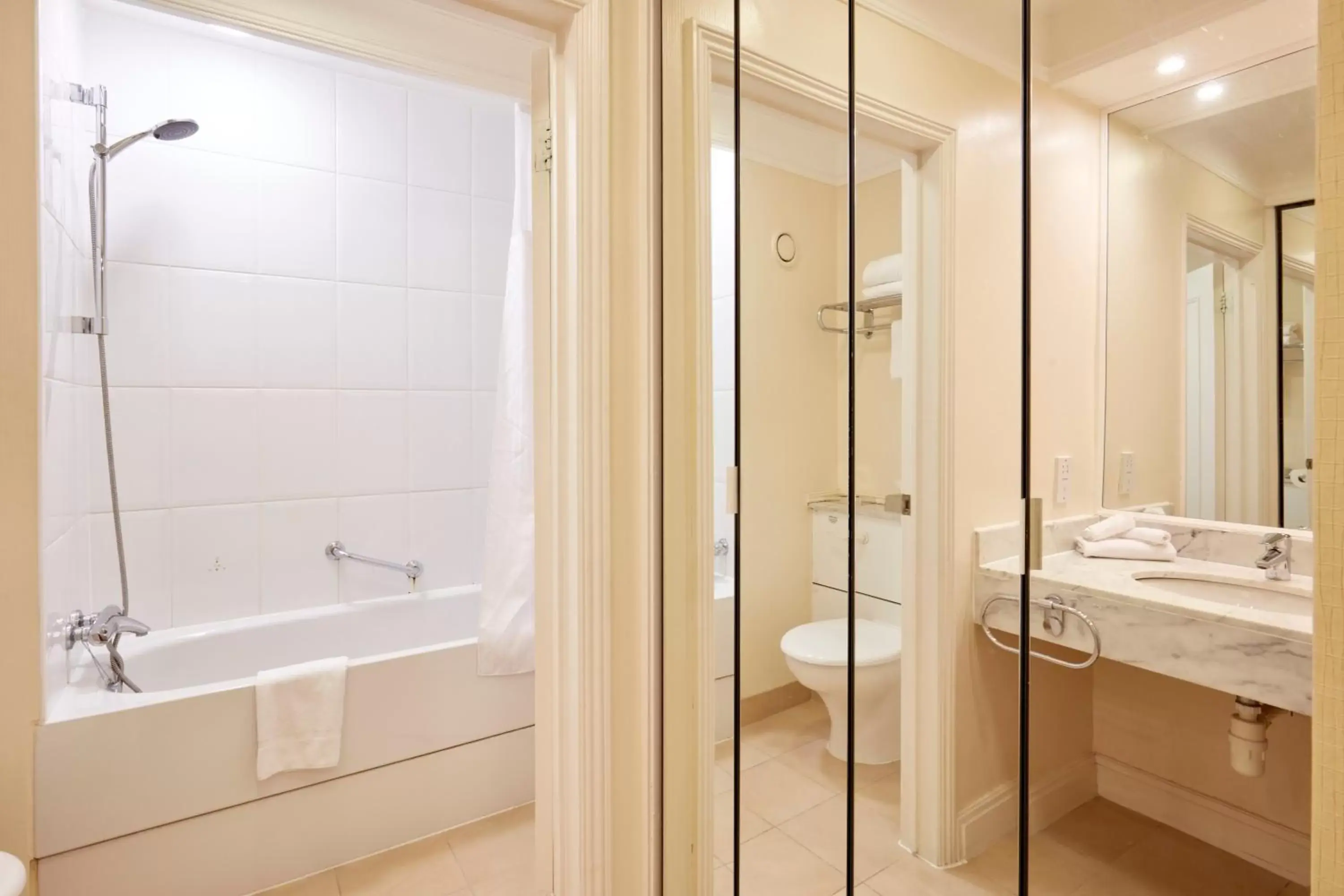 Shower, Bathroom in Coldra Court Hotel by Celtic Manor