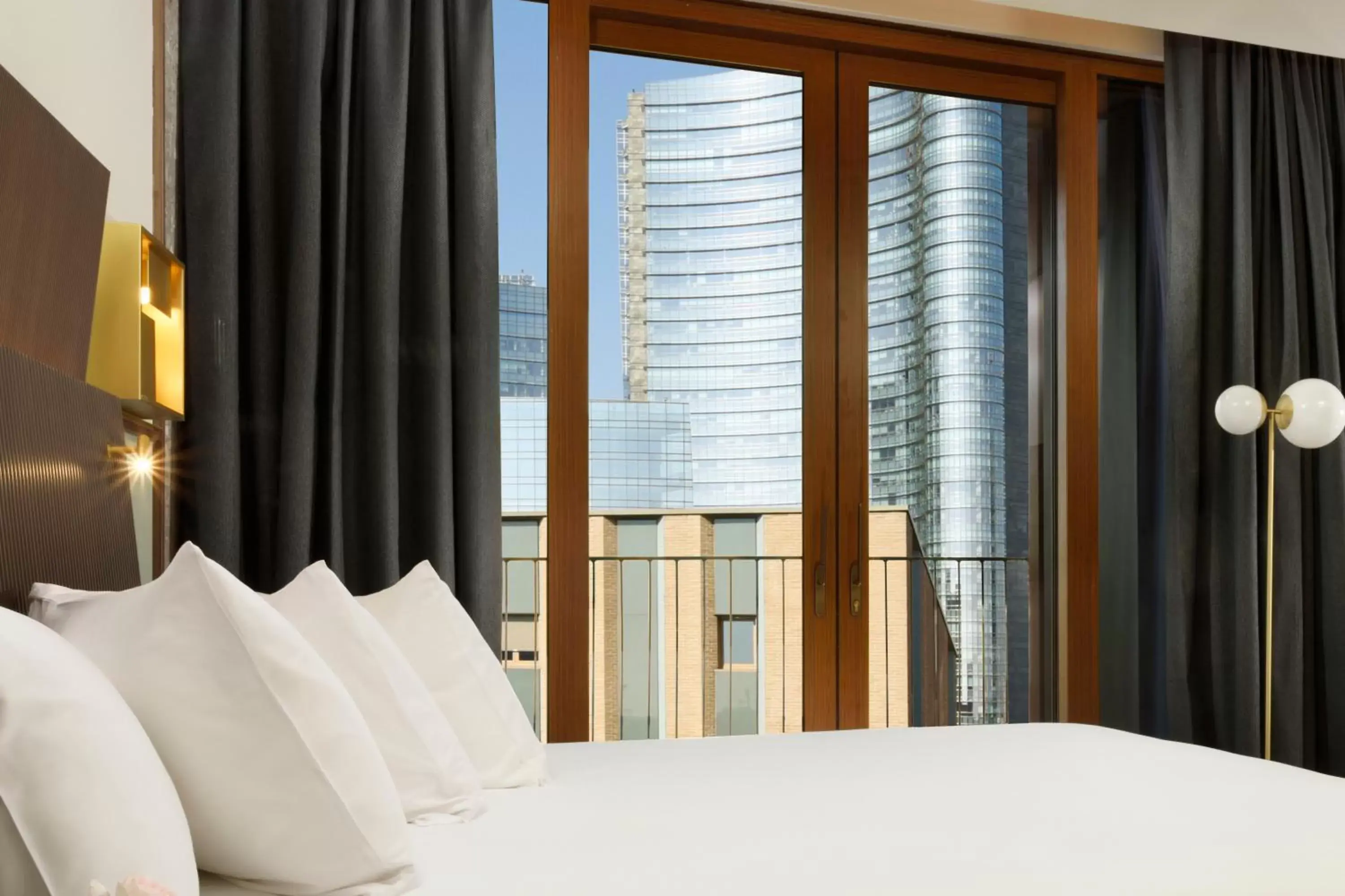 View (from property/room), Bed in Milano Verticale | UNA Esperienze View (from property/room), Bed in Milano Verticale | UNA Esperienze