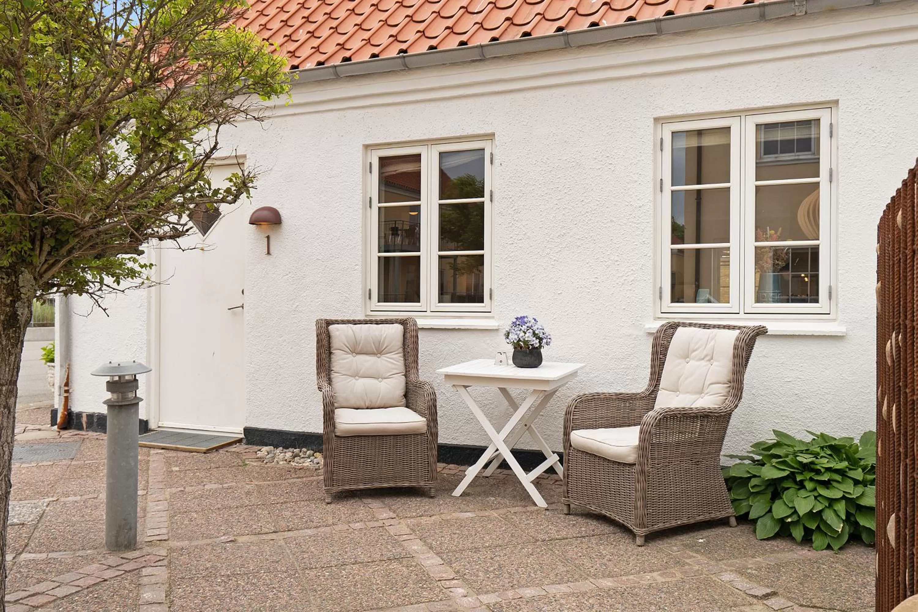 Patio in Skagen Harbour Hotel