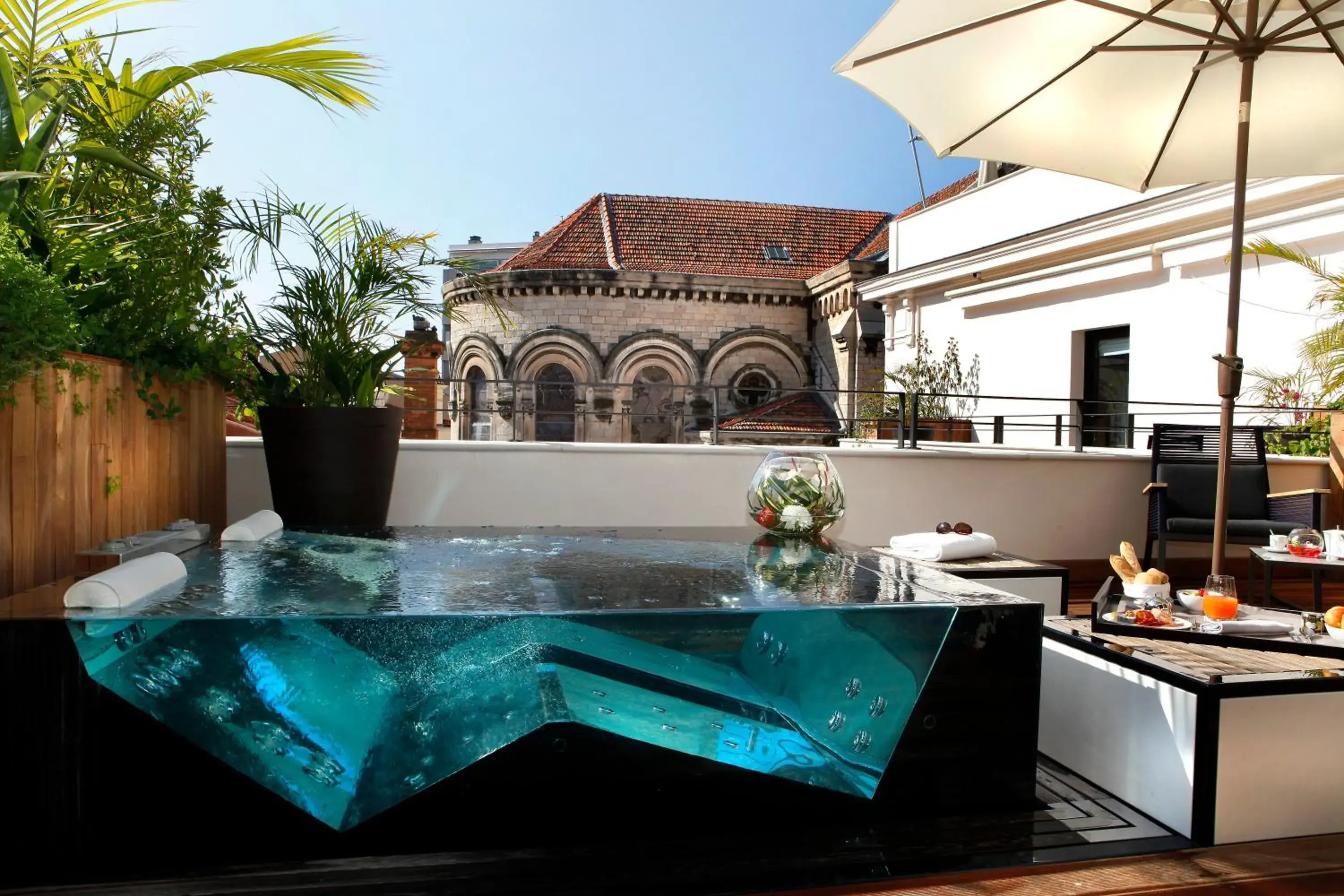 Hot Tub, Swimming Pool in Five Seas Hotel Cannes, a Member of Design Hotels