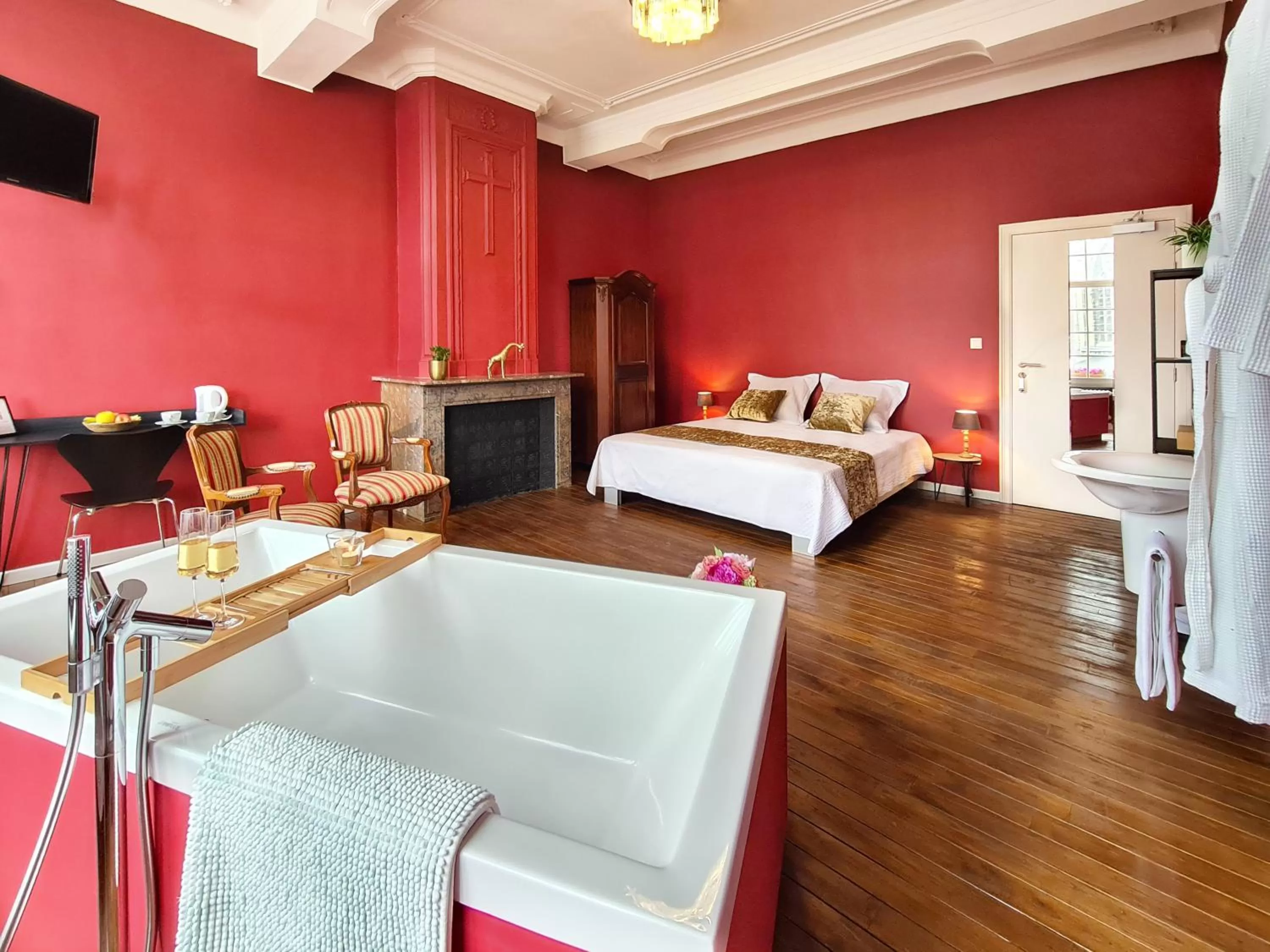 Photo of the whole room, Bed in Hotel Restaurant Steenhuyse