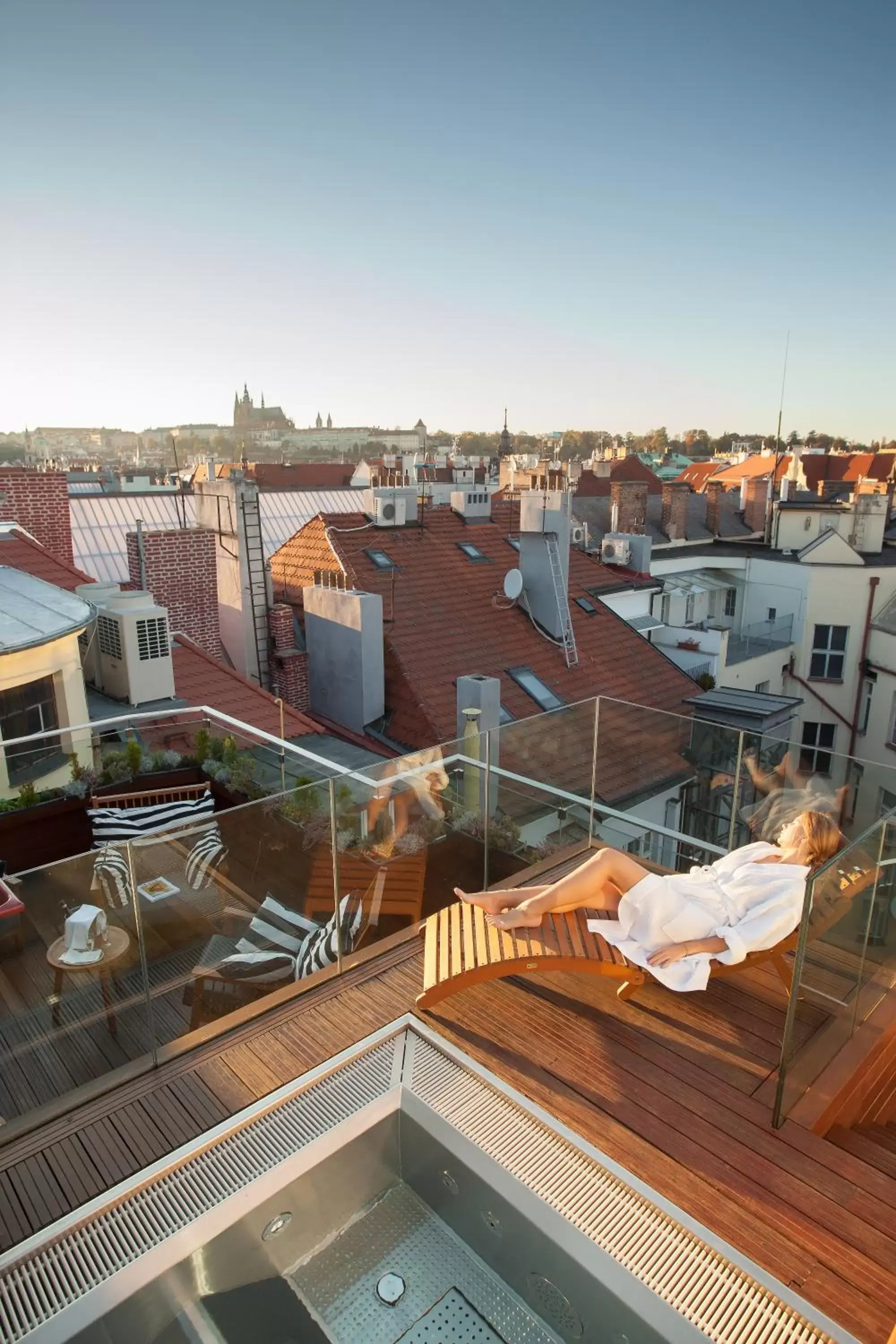 Balcony/Terrace in The Emblem Prague Hotel - Preferred Hotels & Resorts