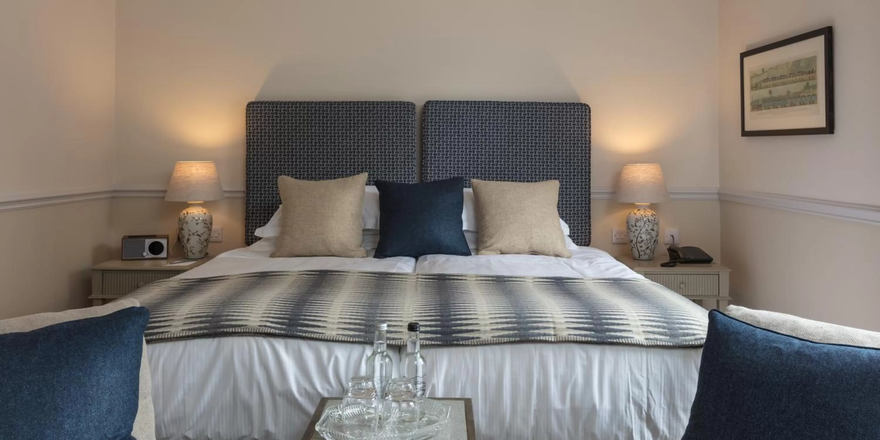 Bed in Farlam Hall Hotel & Restaurant