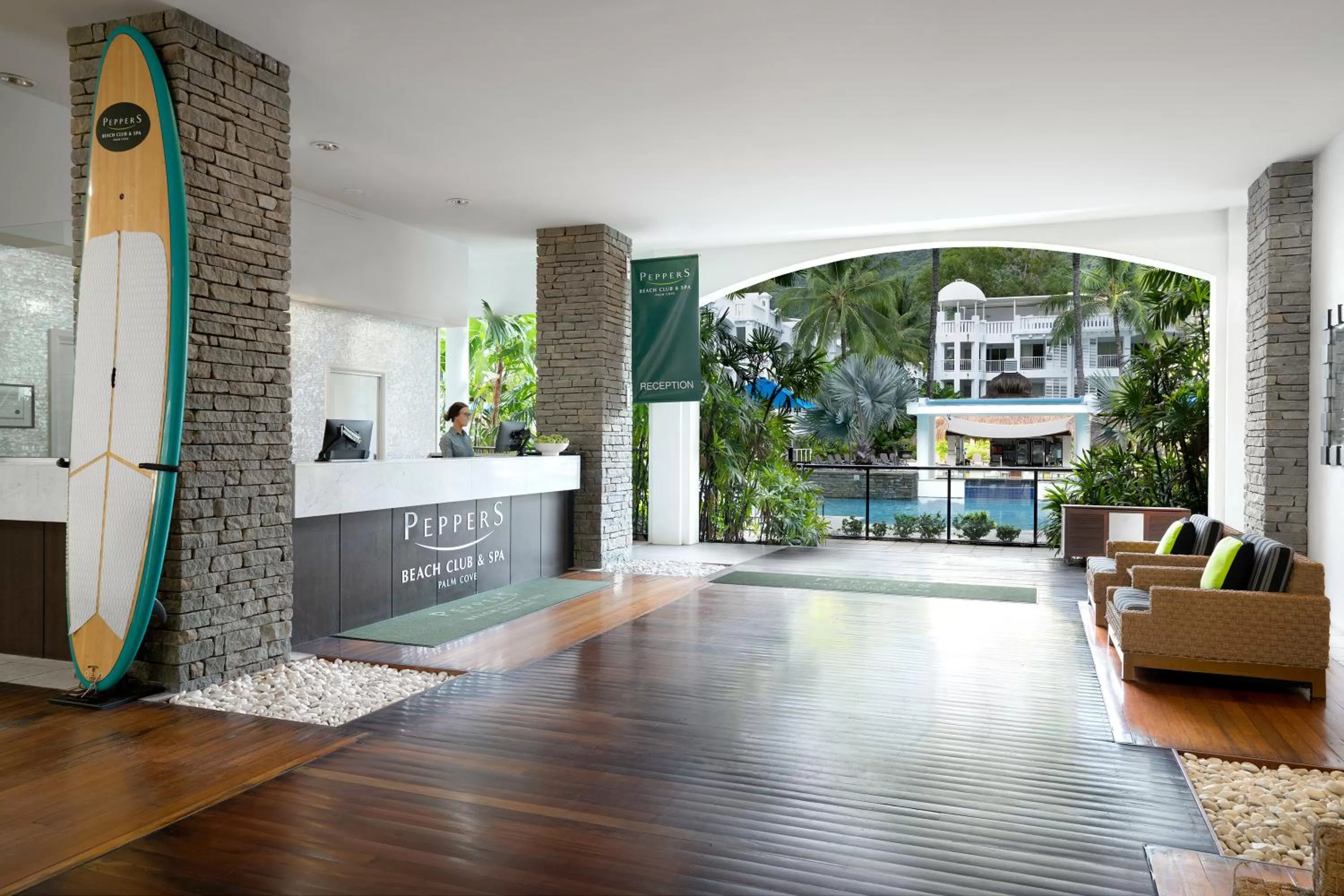 Lobby or reception in Peppers Beach Club & Spa