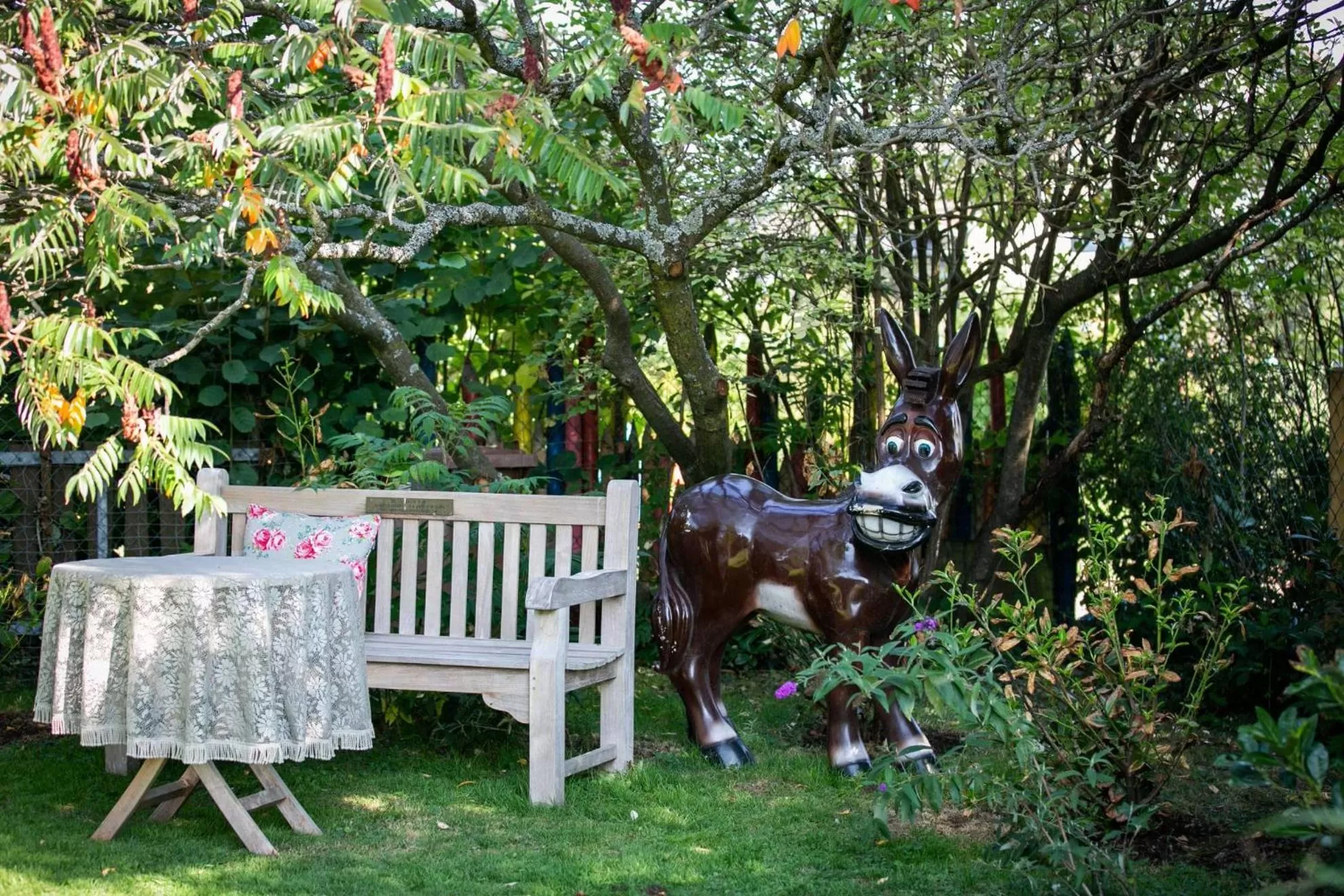 Garden in The Little Britain Inn Themed Hotel One of a Kind In Europe