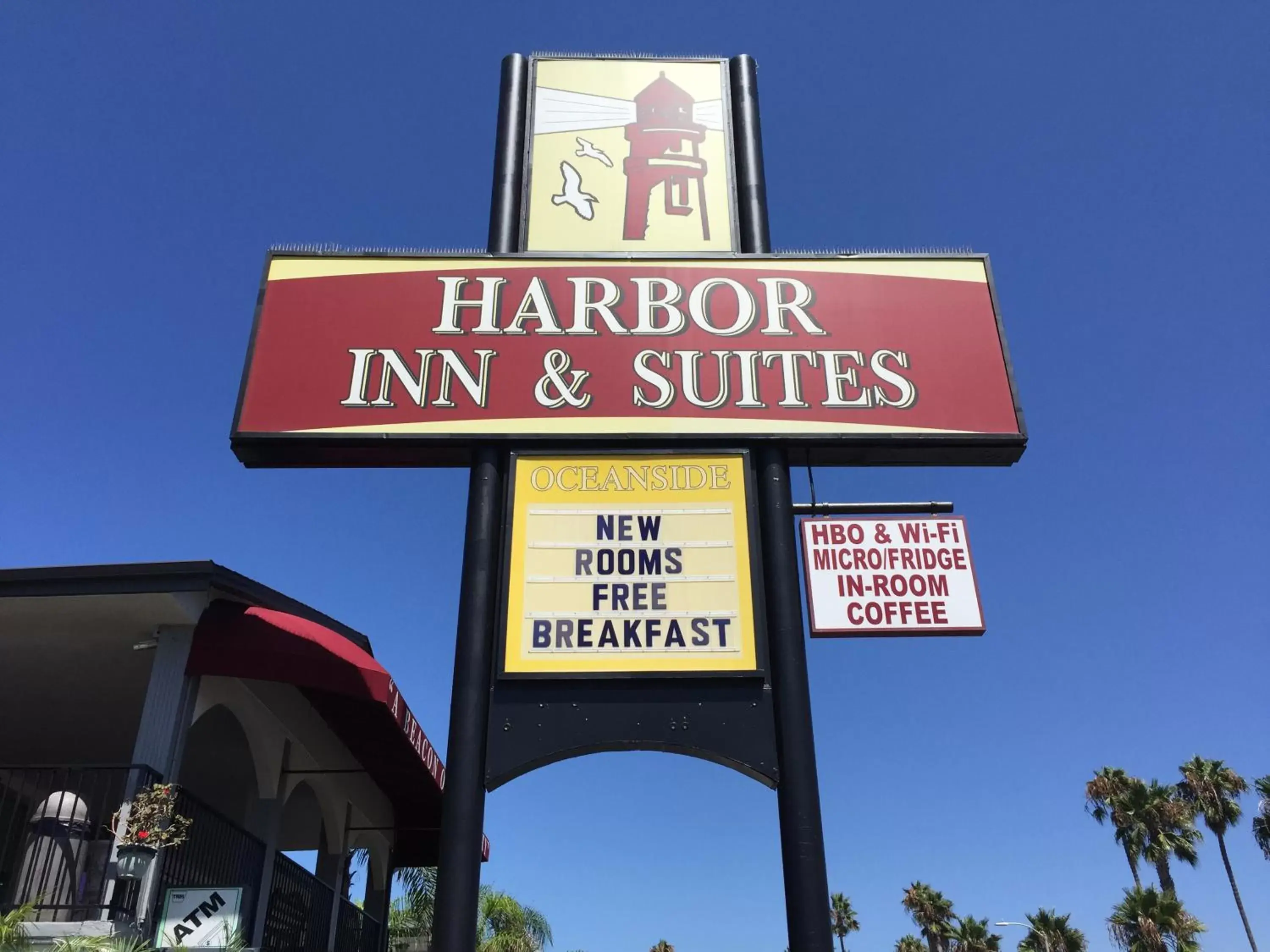 Property logo or sign in Harbor Inn & Suites Oceanside