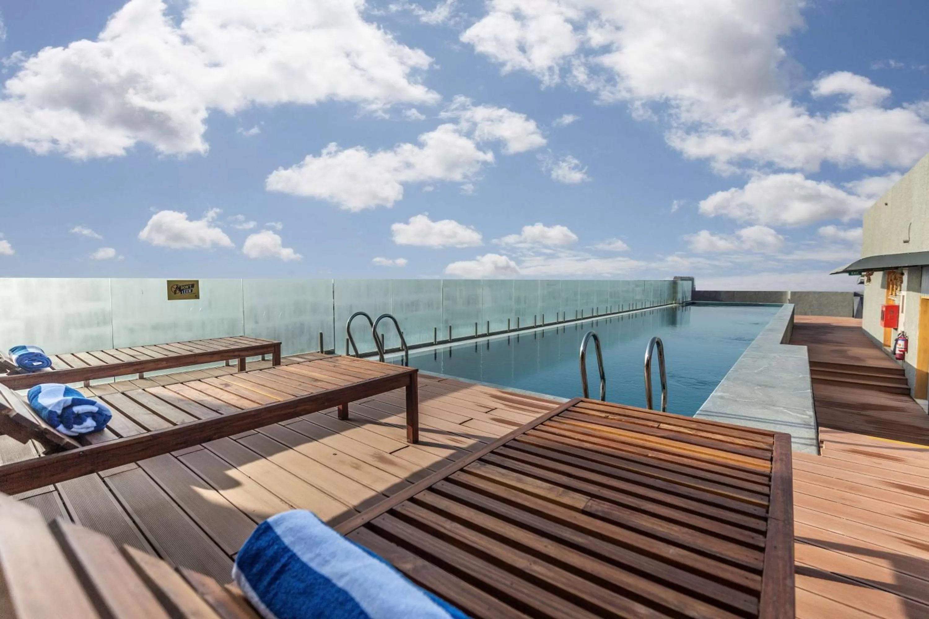 Pool view in DoubleTree by Hilton Ahmedabad