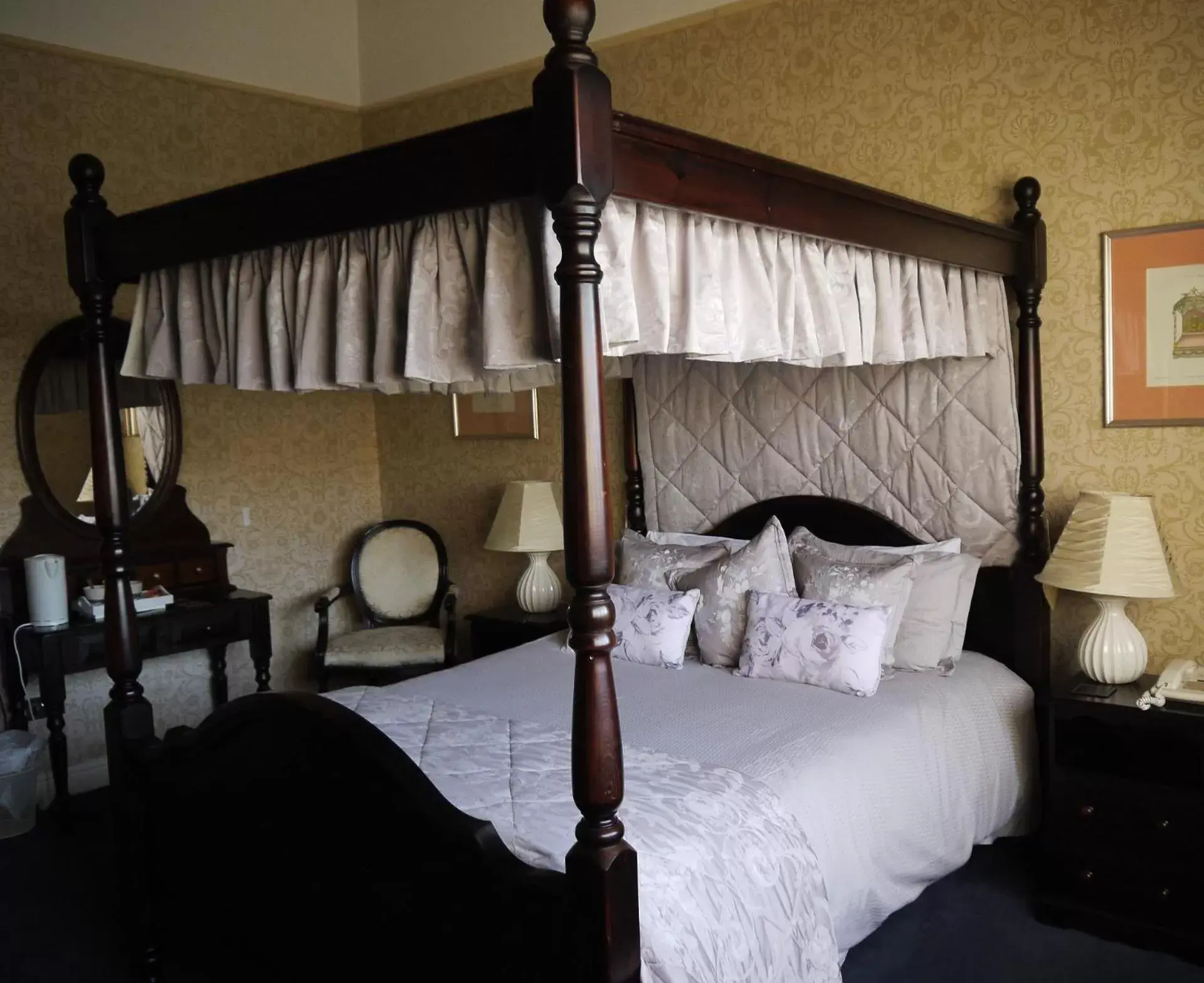 Bed in The Bell Hotel