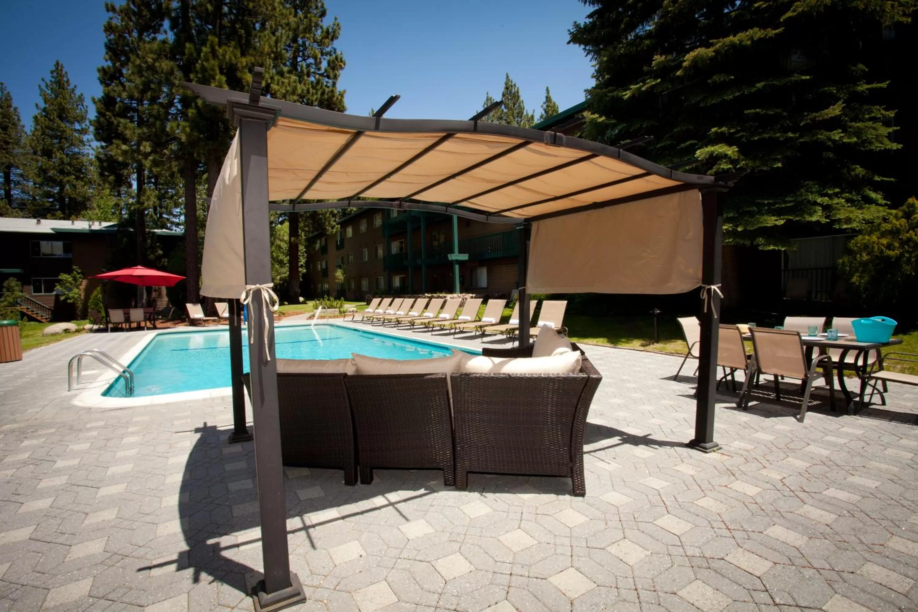 Patio in Forest Suites Resort at the Heavenly Village