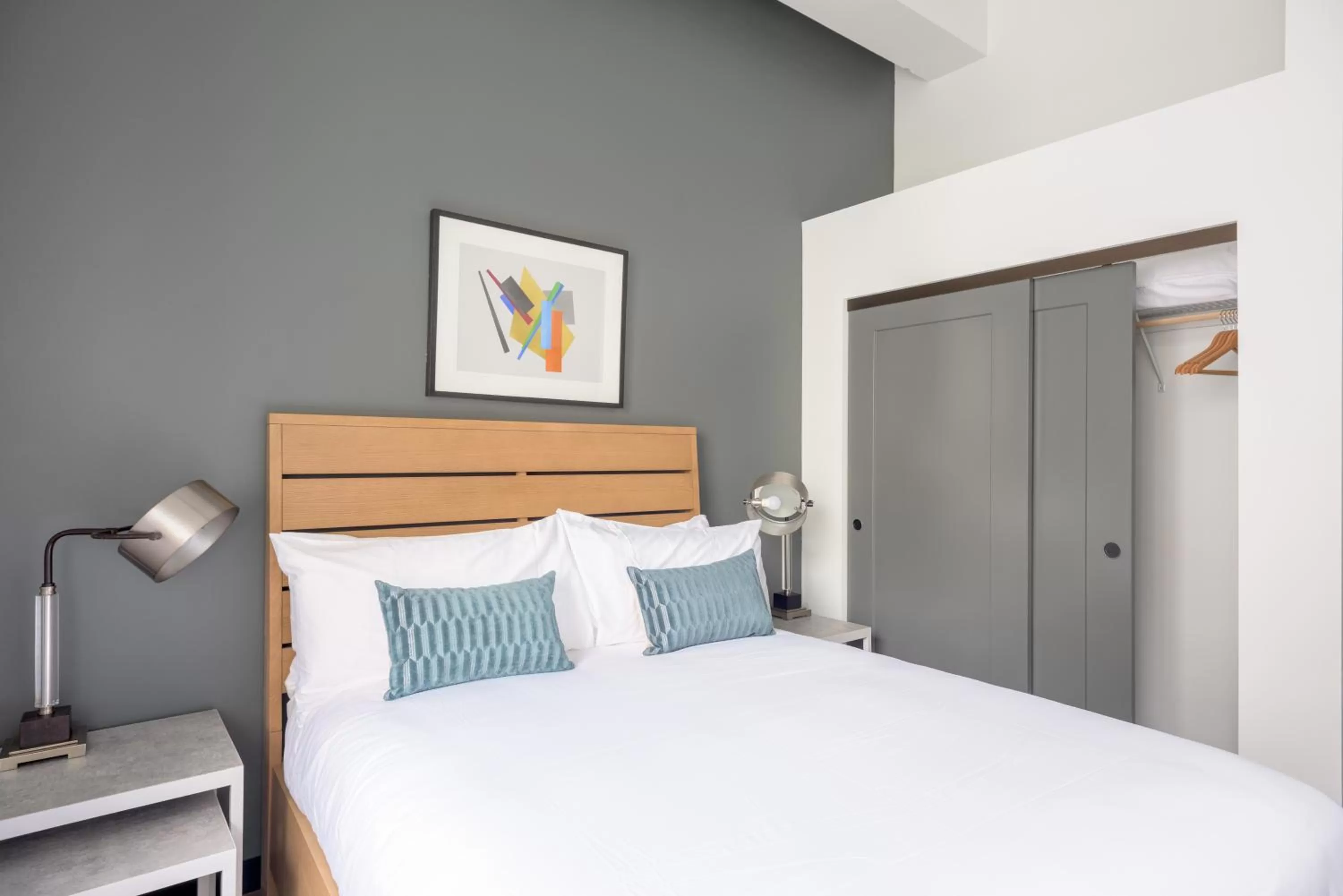 Bed in Mint House Detroit - Times Square