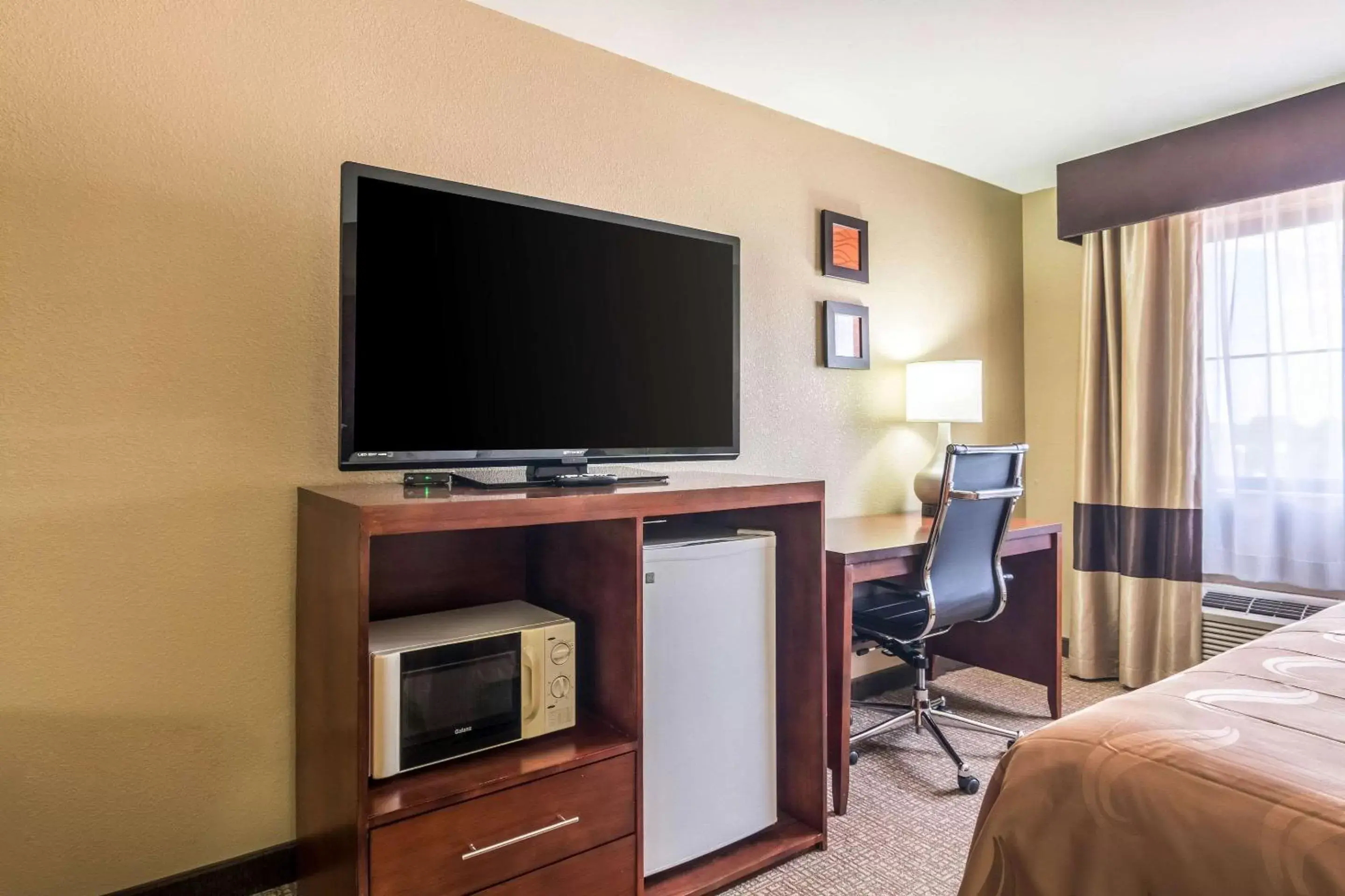 Bedroom, TV/Entertainment Center in Quality Inn & Suites Salem near I-57