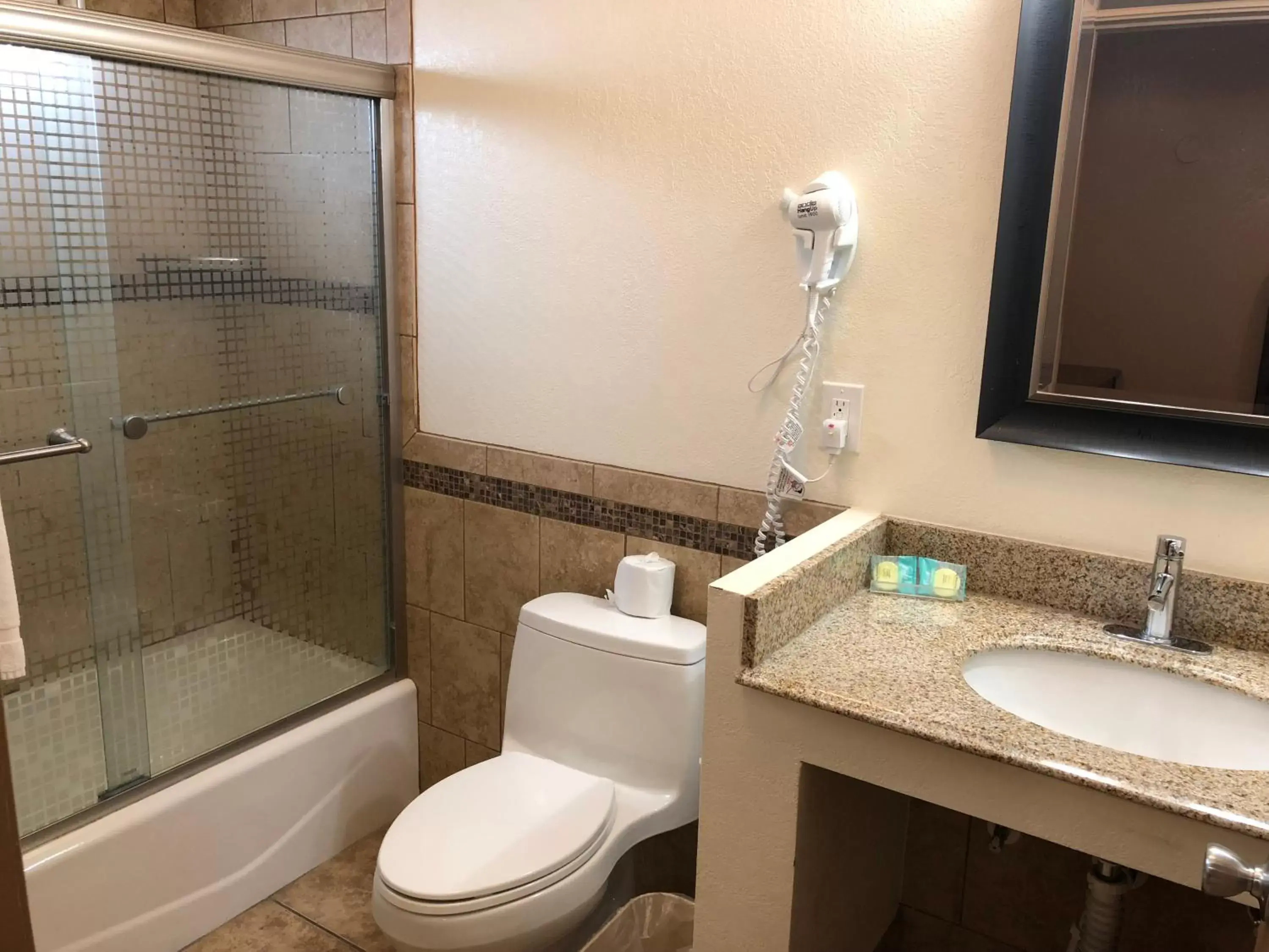 Bathroom in Toppers Motel