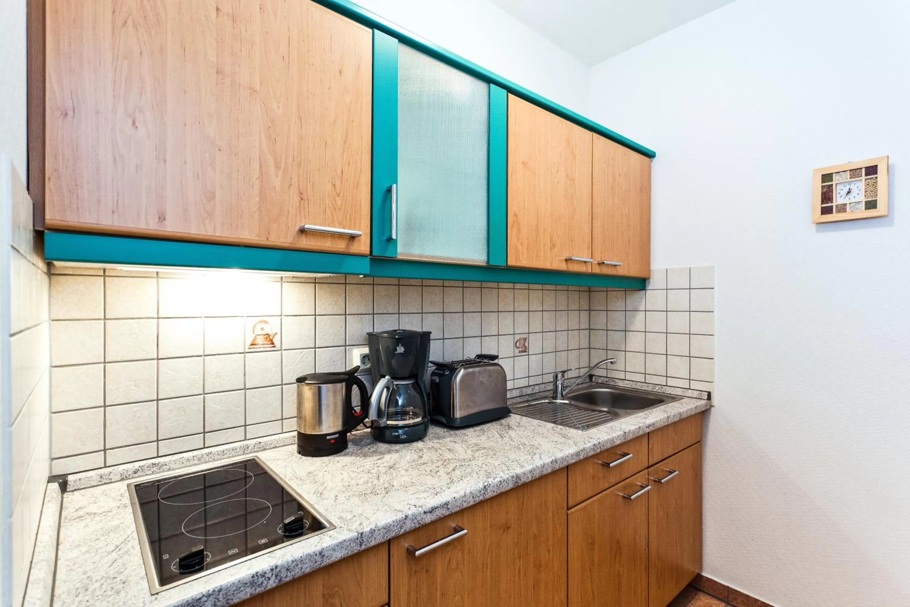 Kitchen or kitchenette in Aparthotel Münzgasse An der Frauenkirche