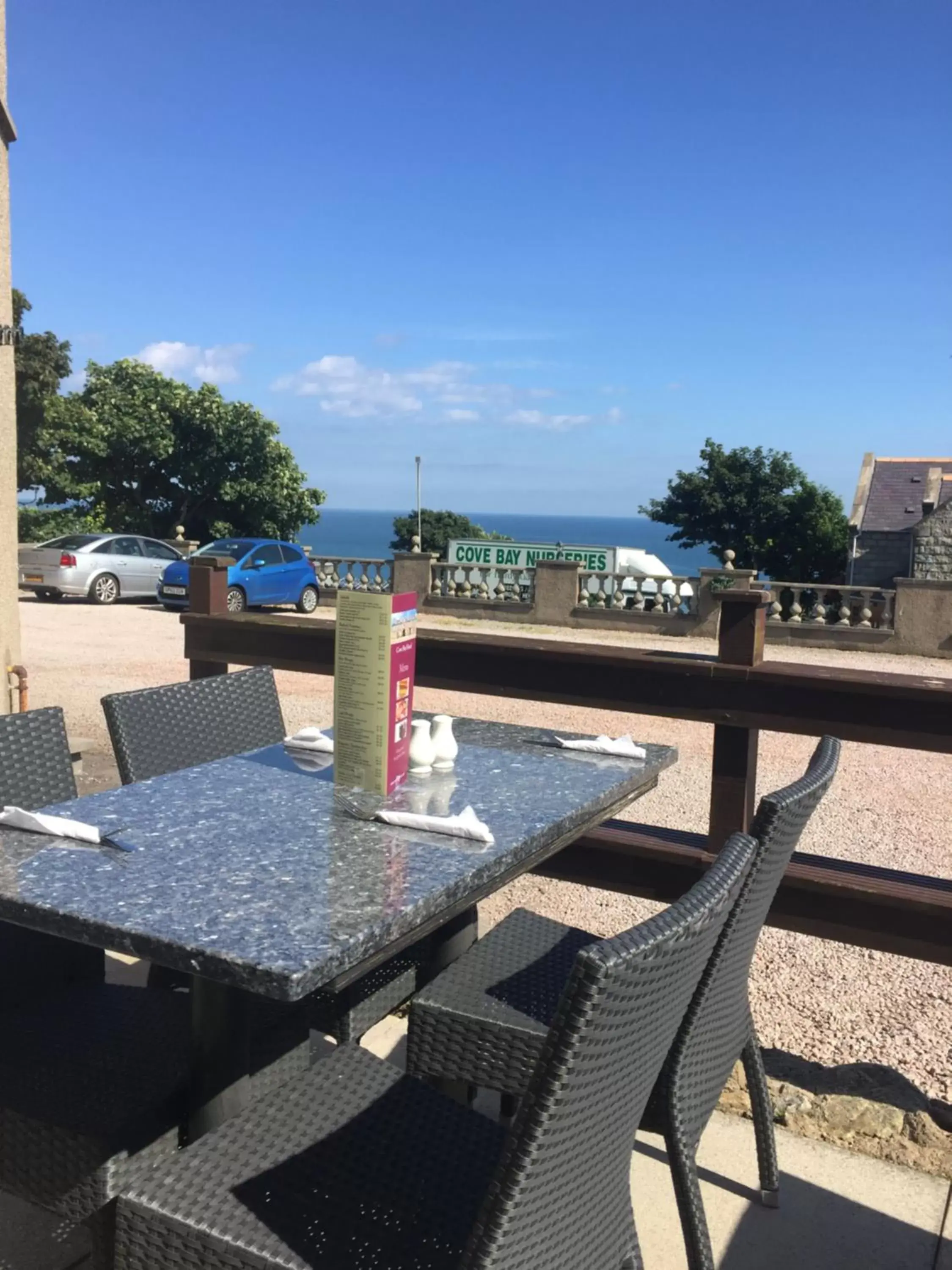 Patio in Cove Bay Hotel