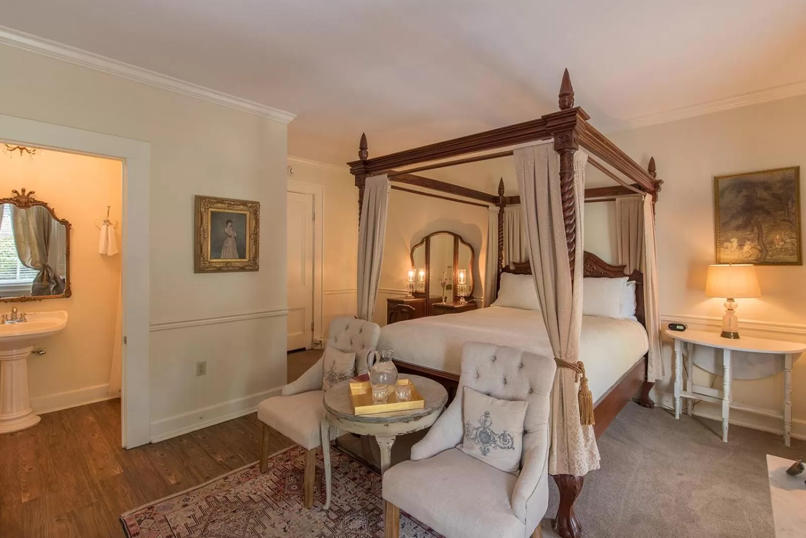 Bed in The Burn Bed and Breakfast