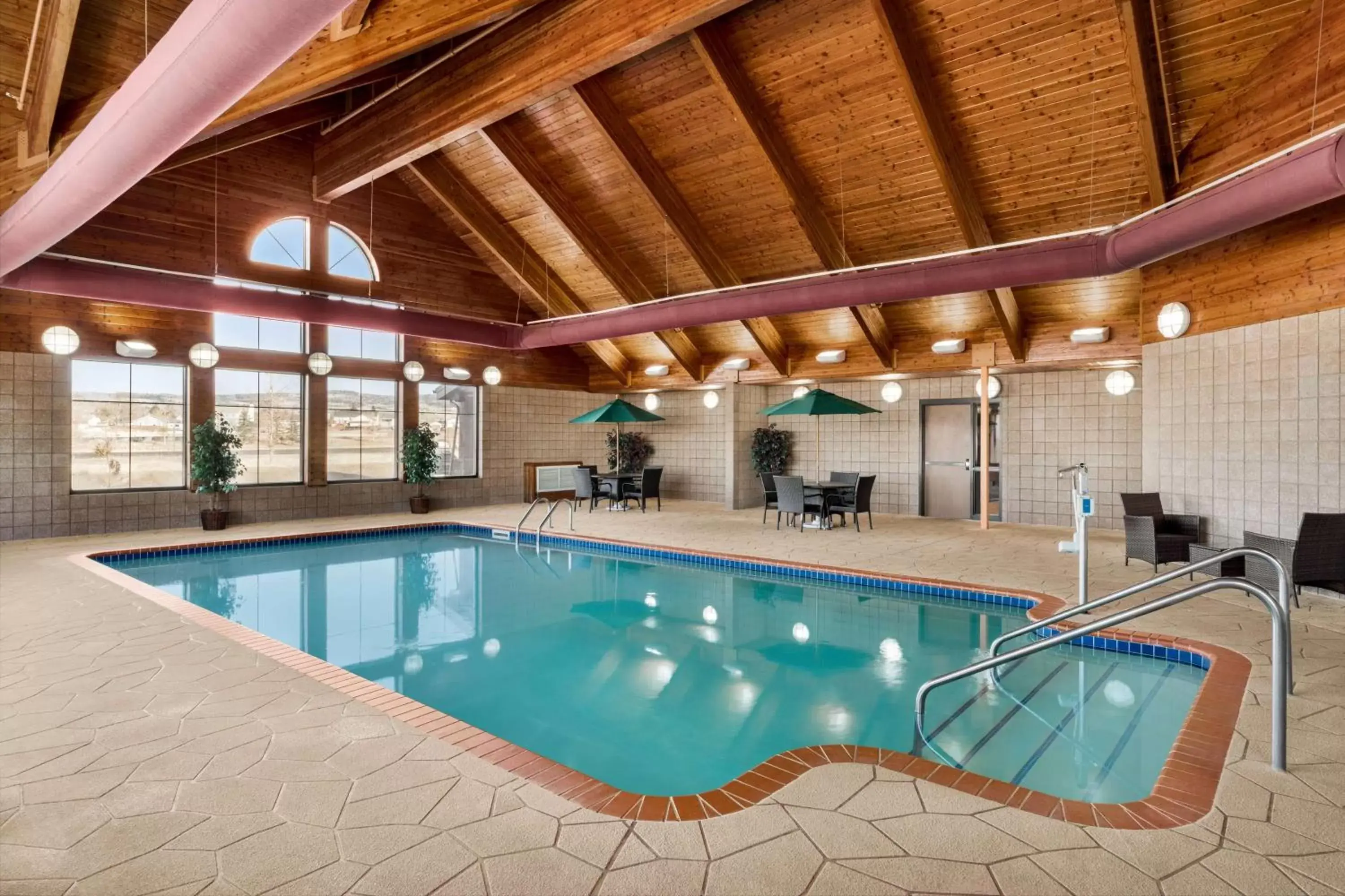 Pool view, Swimming Pool in AmericInn by Wyndham Laramie Near University of Wyoming